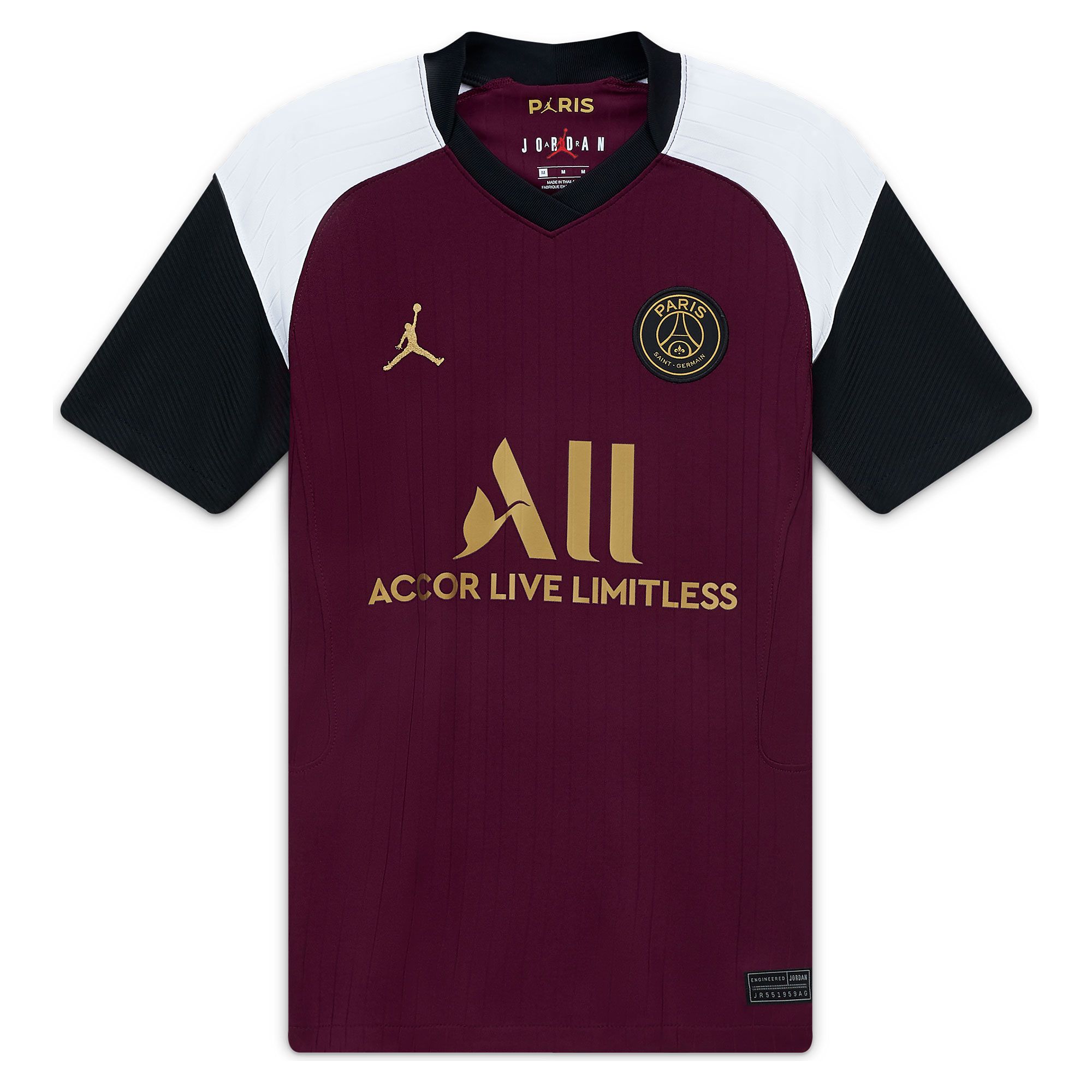 Camiseta 3ª PSG 2020/2021 Jordan Air Junior Granate - Fútbol Factory