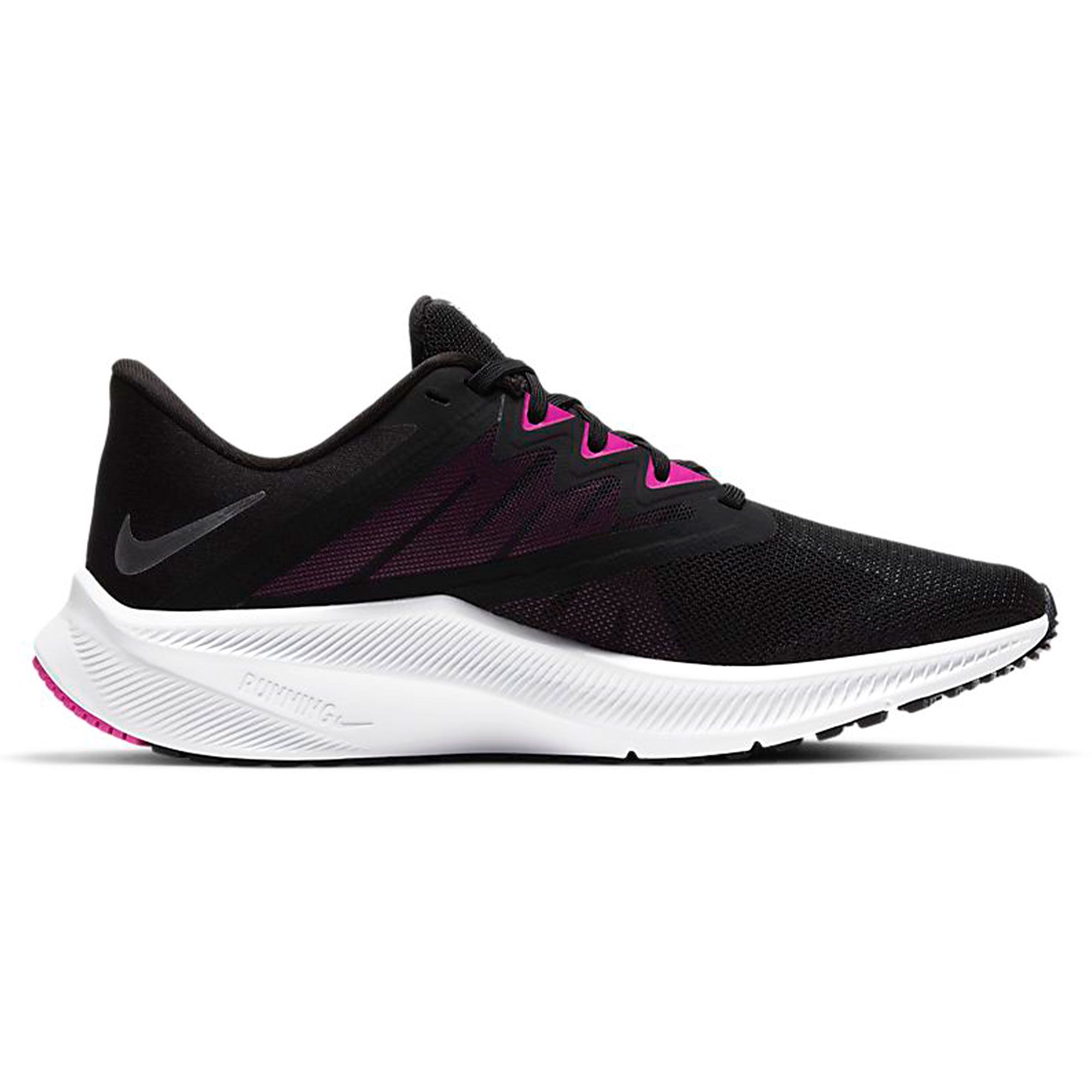 Zapatillas de Running Quest 3 Mujer Negro - Fútbol Factory