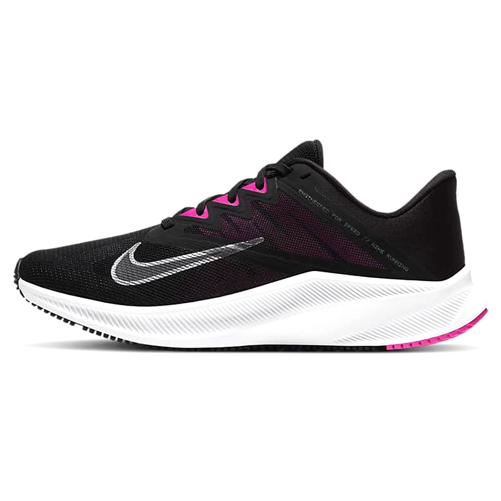Zapatillas de Running Quest 3 Mujer Negro - Fútbol Factory