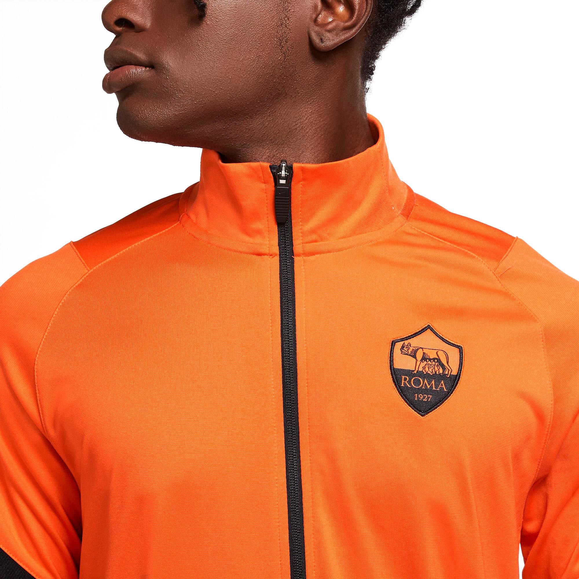 Chándal de Paseo Strike AS Roma 2020/2021 Strike Naranja Negro - Fútbol Factory