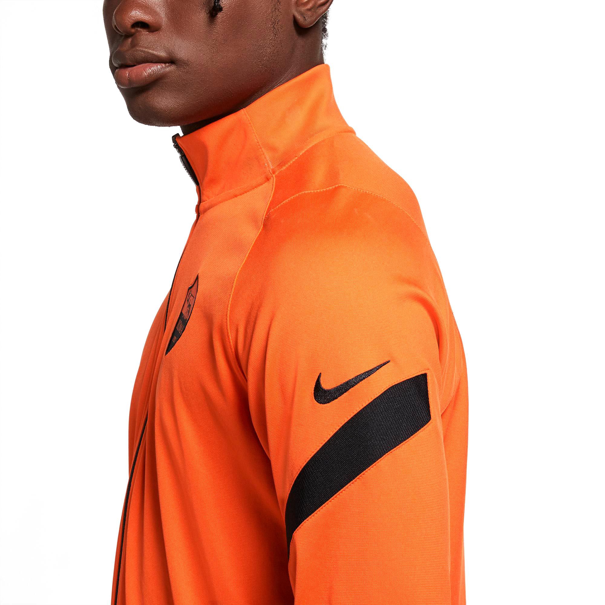 Chándal de Paseo Strike AS Roma 2020/2021 Strike Naranja Negro - Fútbol Factory