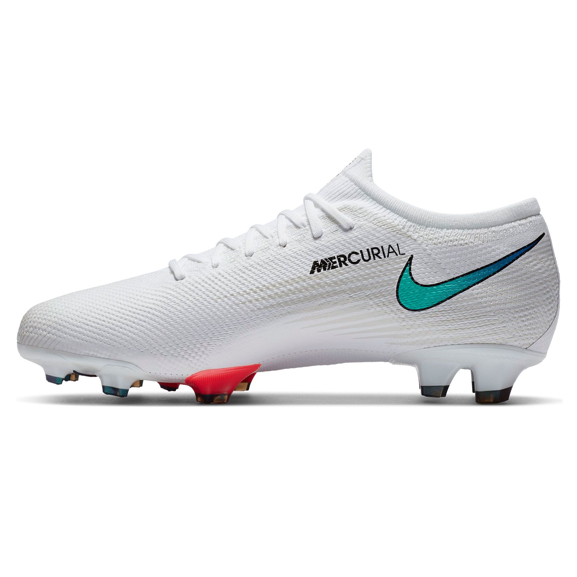 Botas de fútbol Nike Mercurial Vapor 13 Pro FG Blanco Rojo - Fútbol Factory