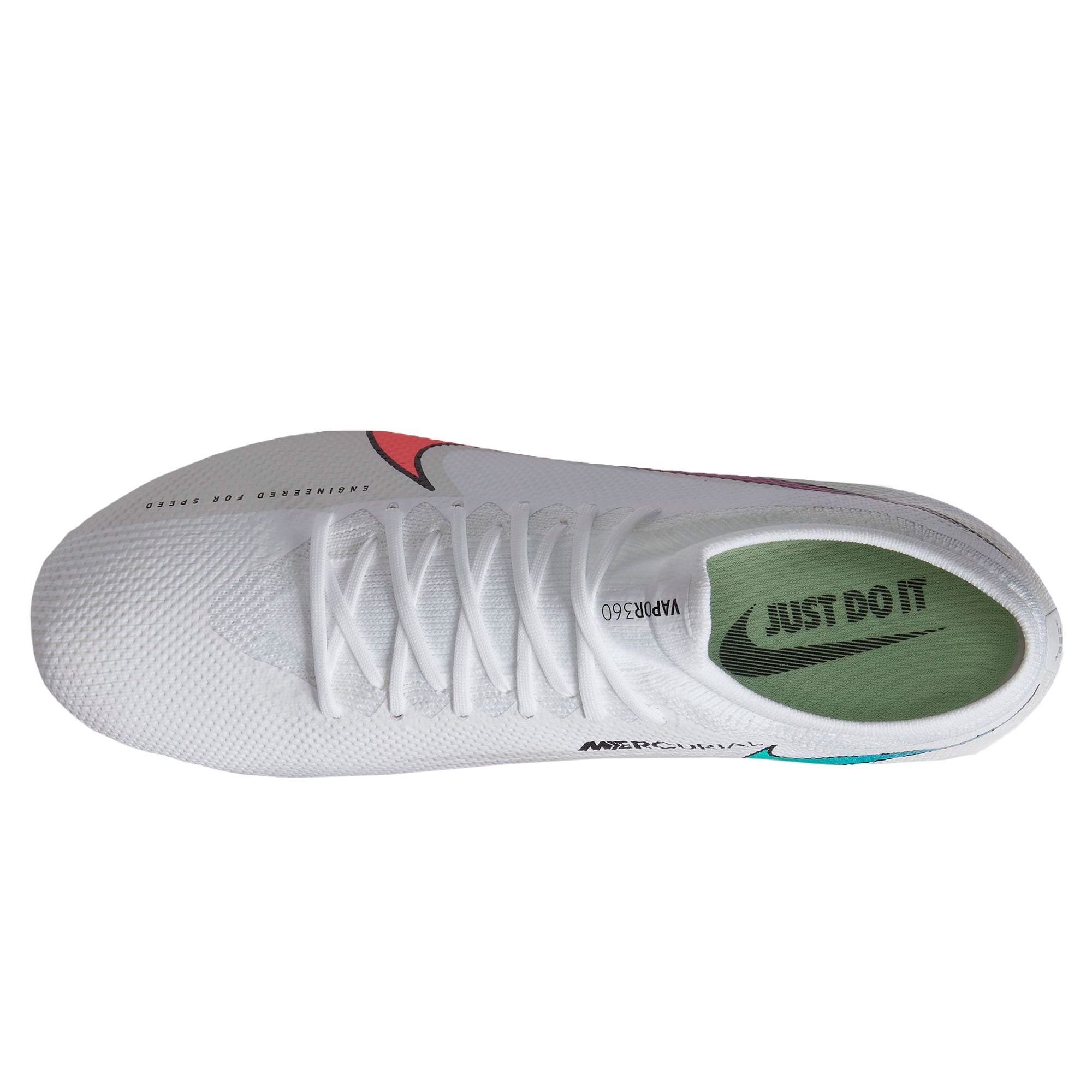 Botas de fútbol Nike Mercurial Vapor 13 Pro FG Blanco Rojo - Fútbol Factory