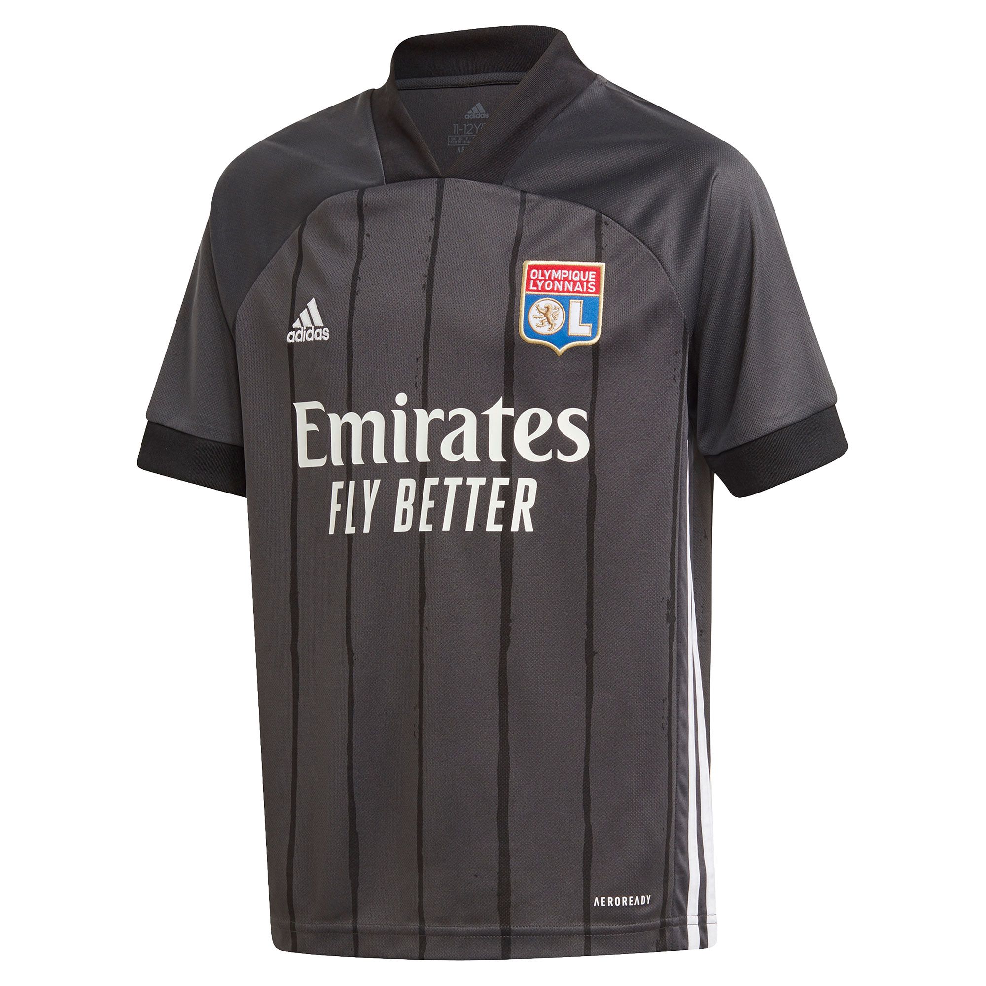 Camiseta 2ª Olympique Lyon 2020/2021 Junior Negro - Fútbol Factory