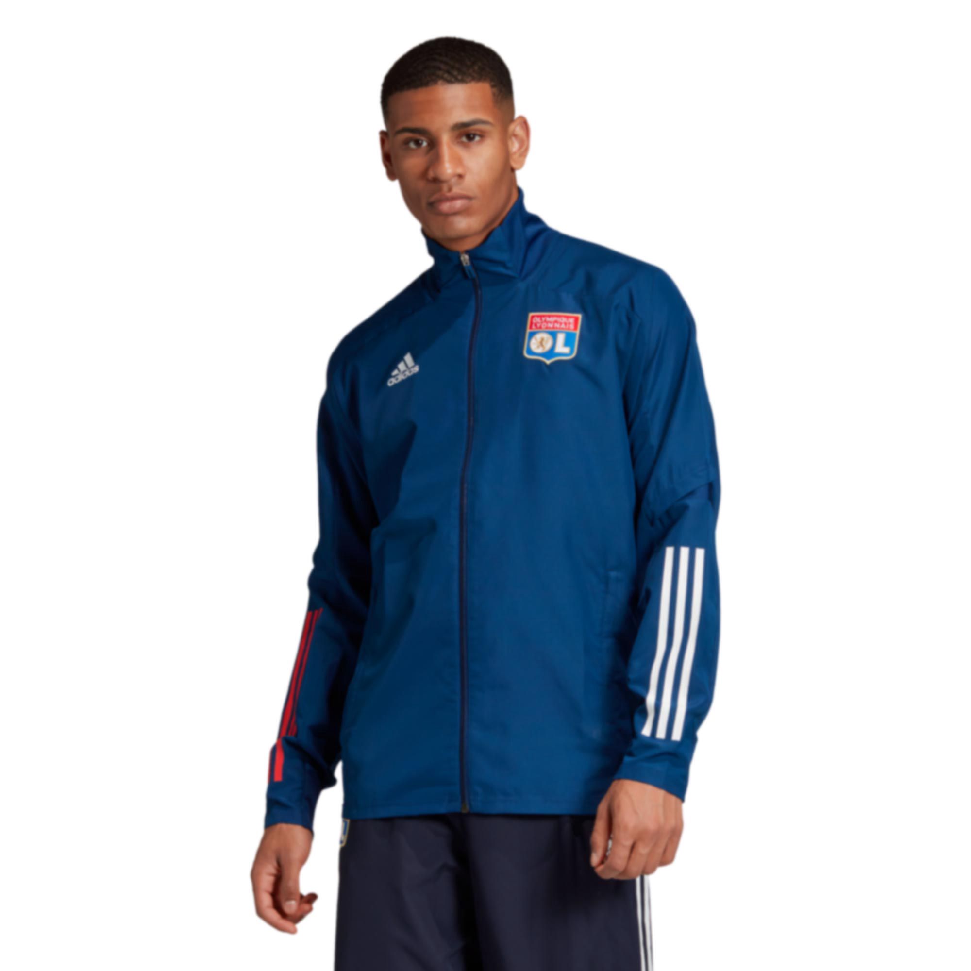 Chaqueta de Prepartido Olympique Lyon 2020/2021 Azul - Fútbol Factory