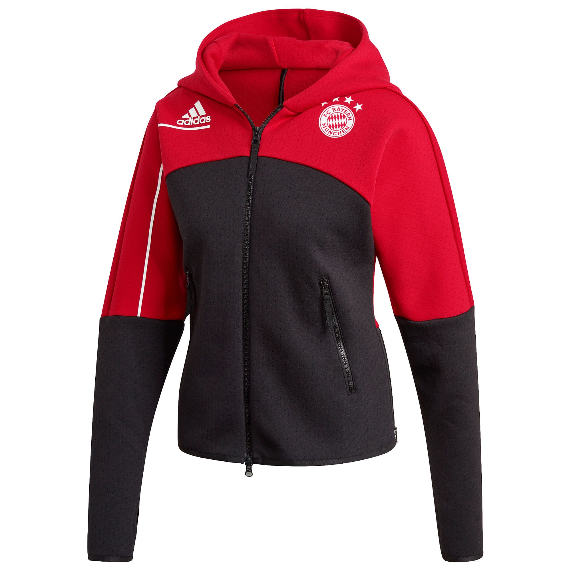 Chaqueta Prepartido Bayern FC 2020/2021 ZNE Mujer Negro Rojo - Fútbol Factory