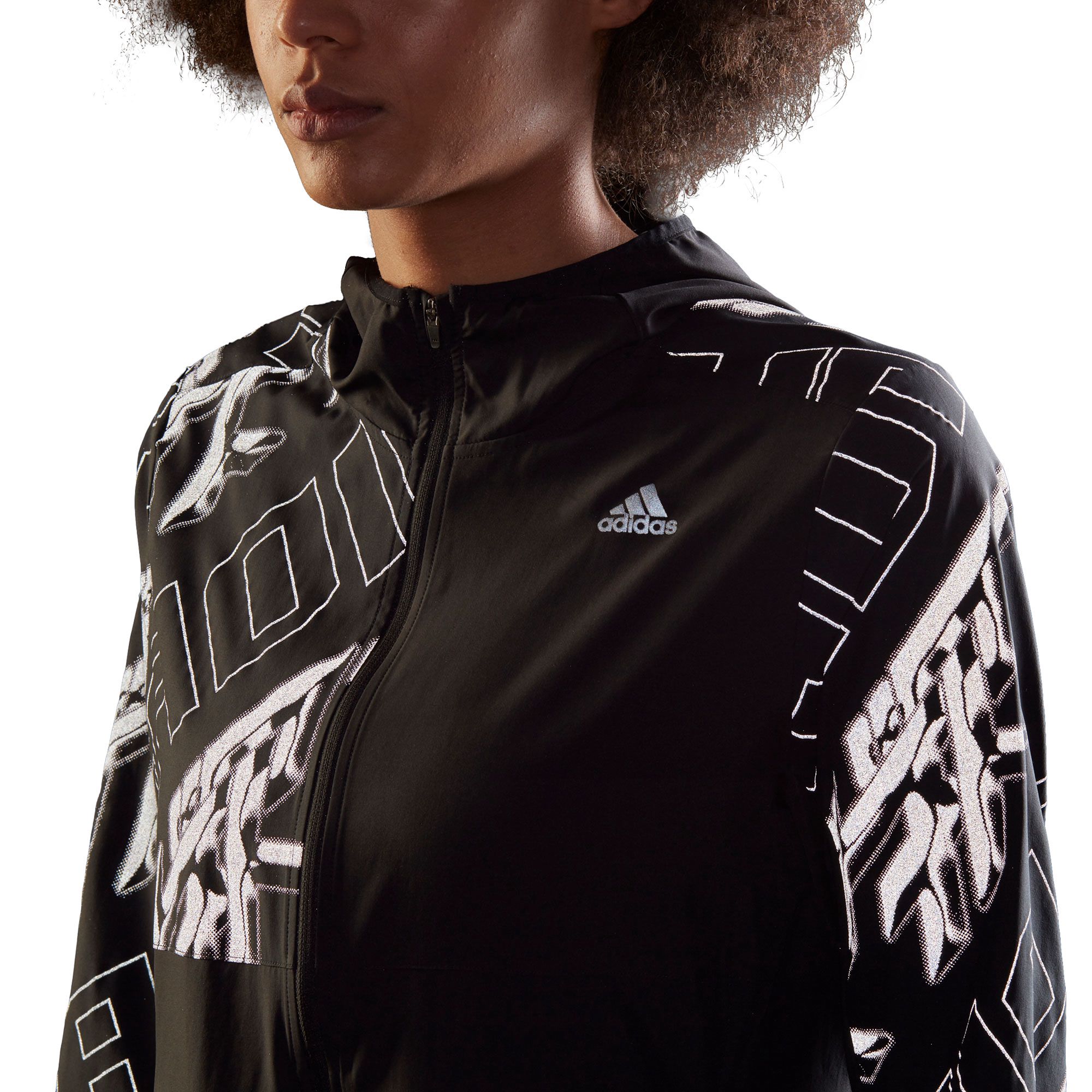 Chaqueta de Running Own The Run Mujer Negro - Fútbol Factory