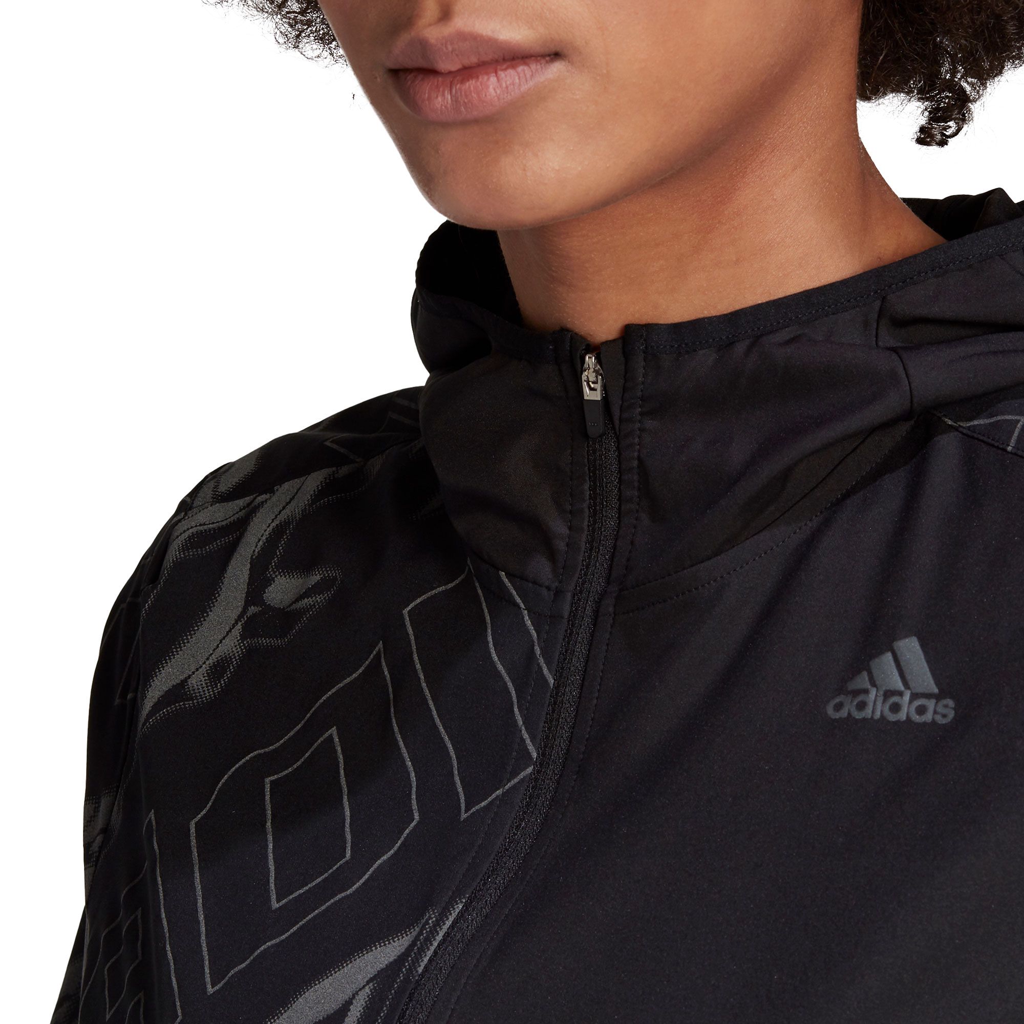 Chaqueta de Running Own The Run Mujer Negro - Fútbol Factory