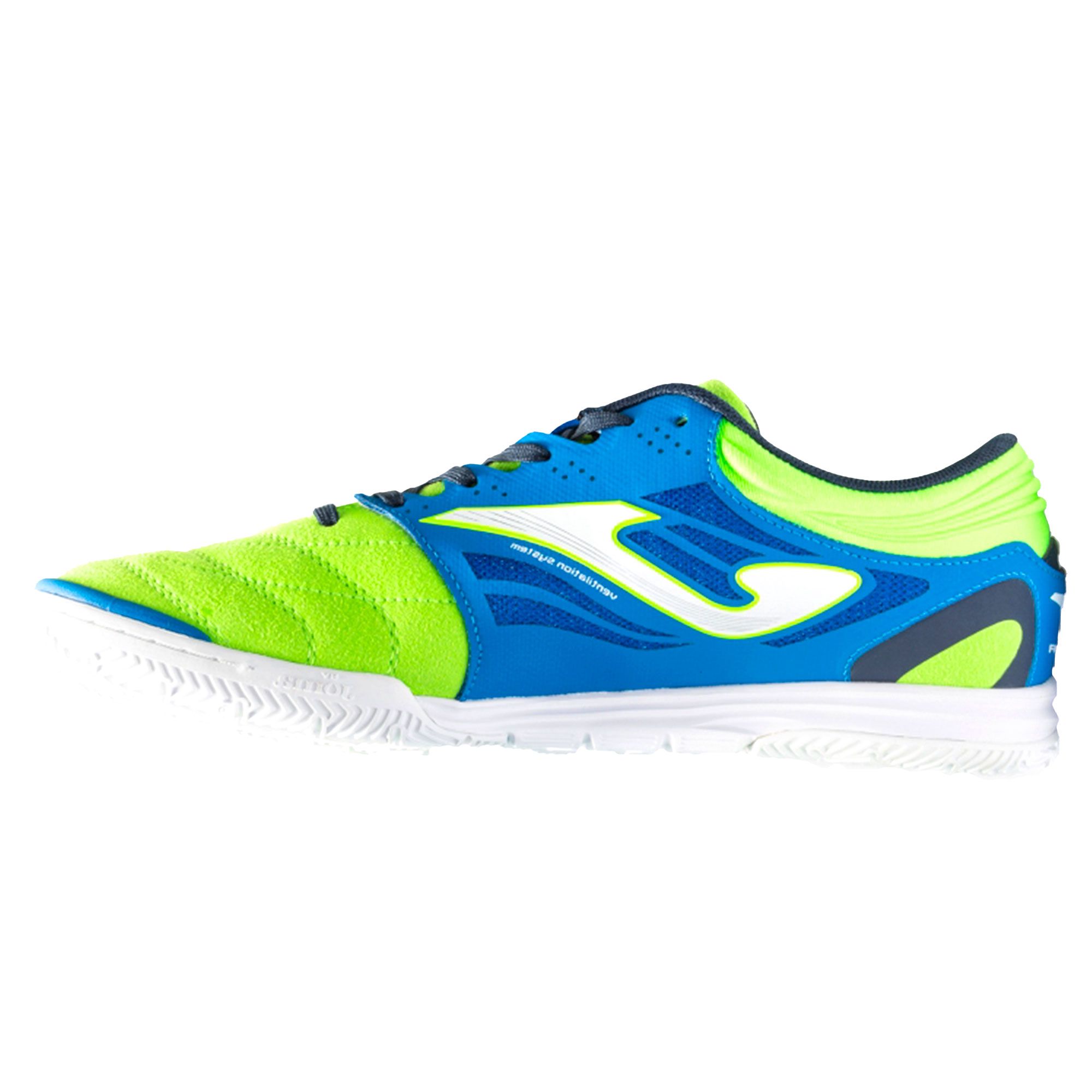 Zapatillas de Fútbol Sala Cancha IN Flúor Azul - Fútbol Factory