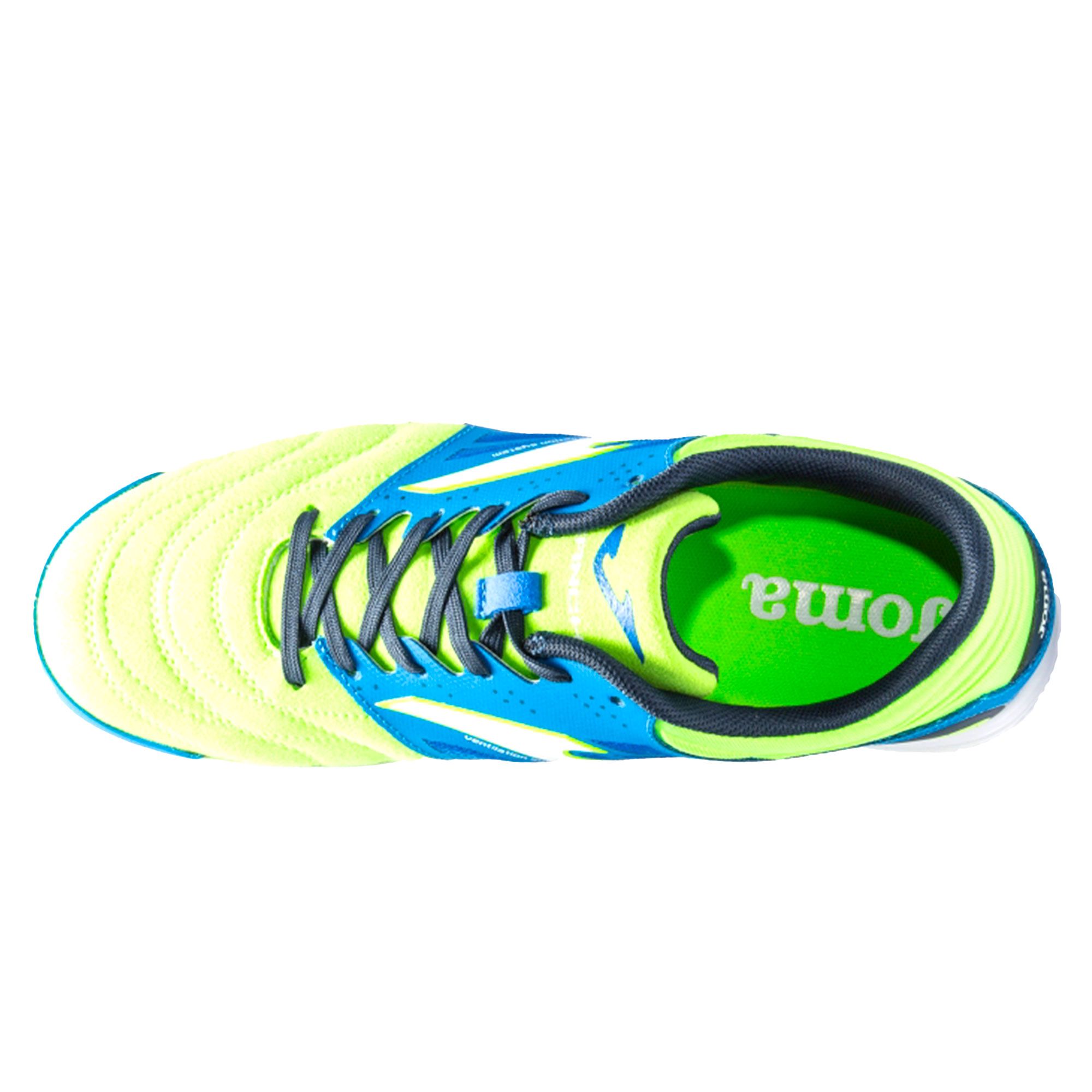 Zapatillas de Fútbol Sala Cancha IN Flúor Azul - Fútbol Factory