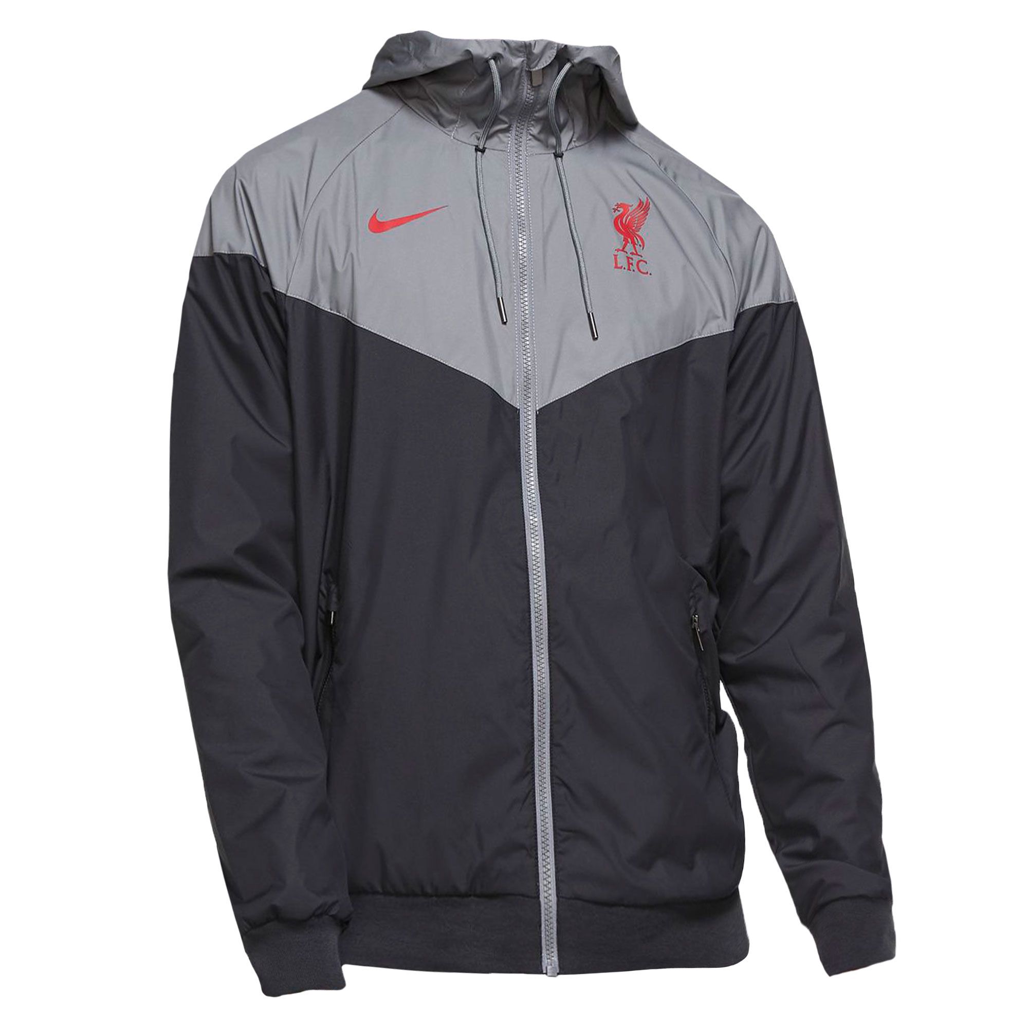 Chaqueta de Paseo Liverpool FC 2020/2021 WR Negro Gris - Fútbol Factory
