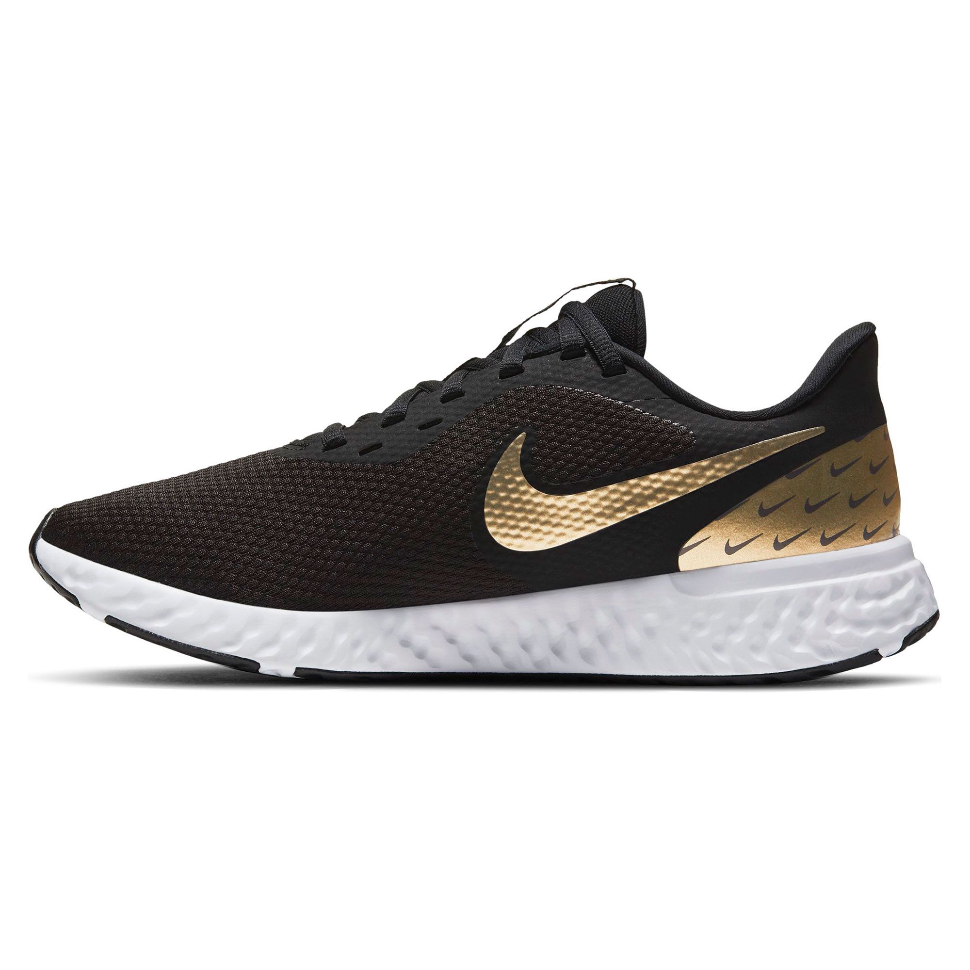 Zapatillas de Running Revolution 5 Mujer Negro - Fútbol Factory