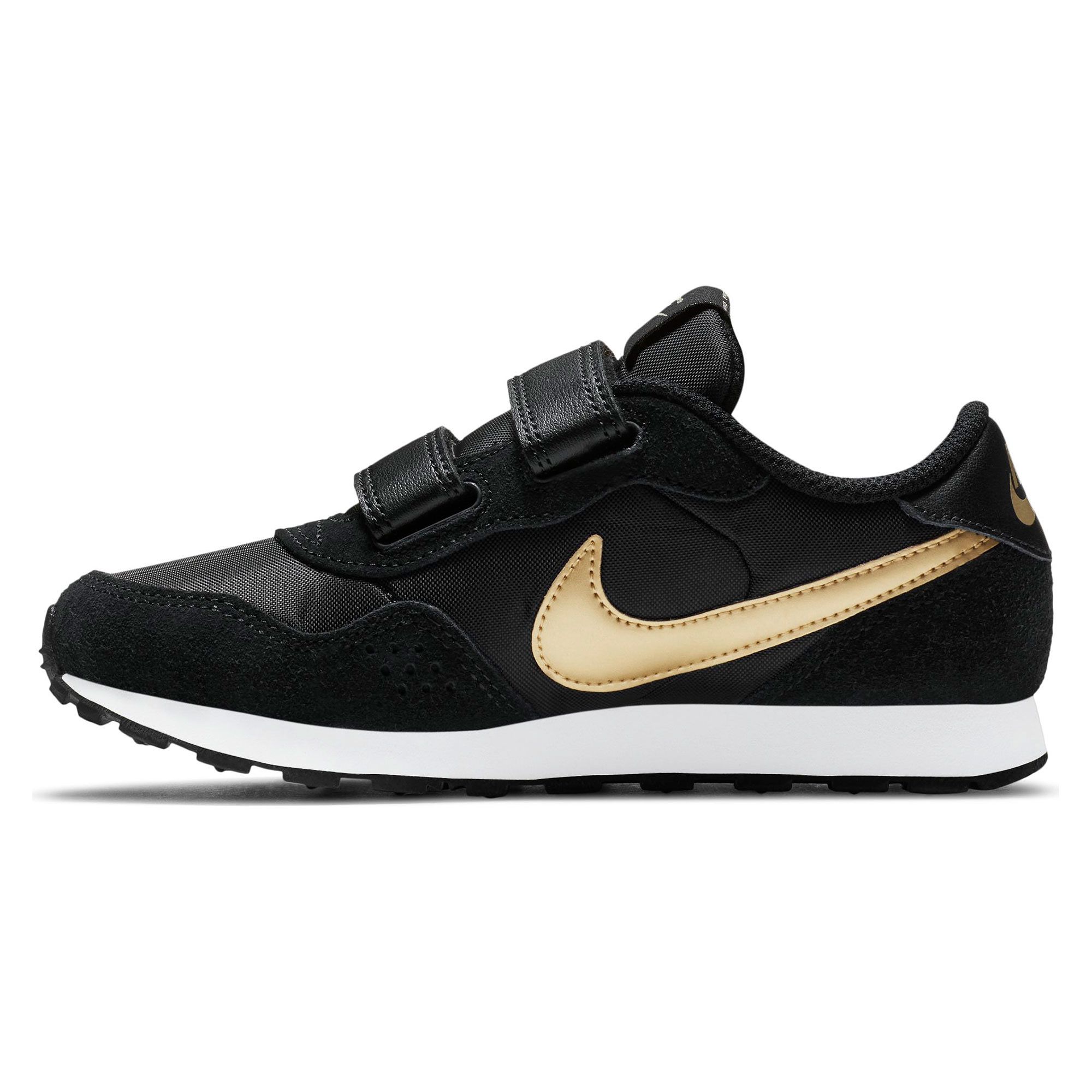 Zapatillas de Paseo MD Valiant Velcro Junior Negro Dorado - Fútbol Factory