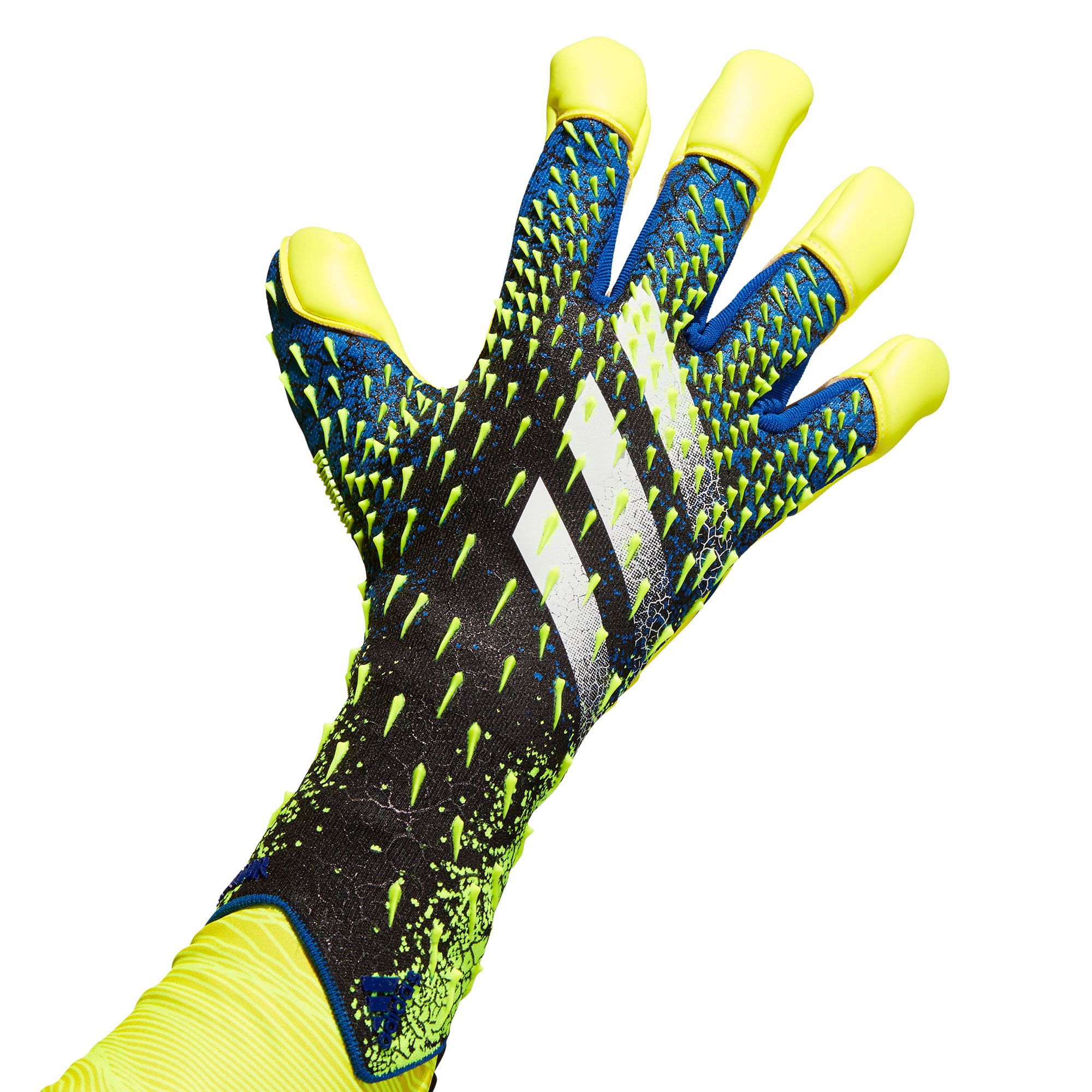 Guantes Predator Pro Hybrid Azul Negro - Fútbol Factory