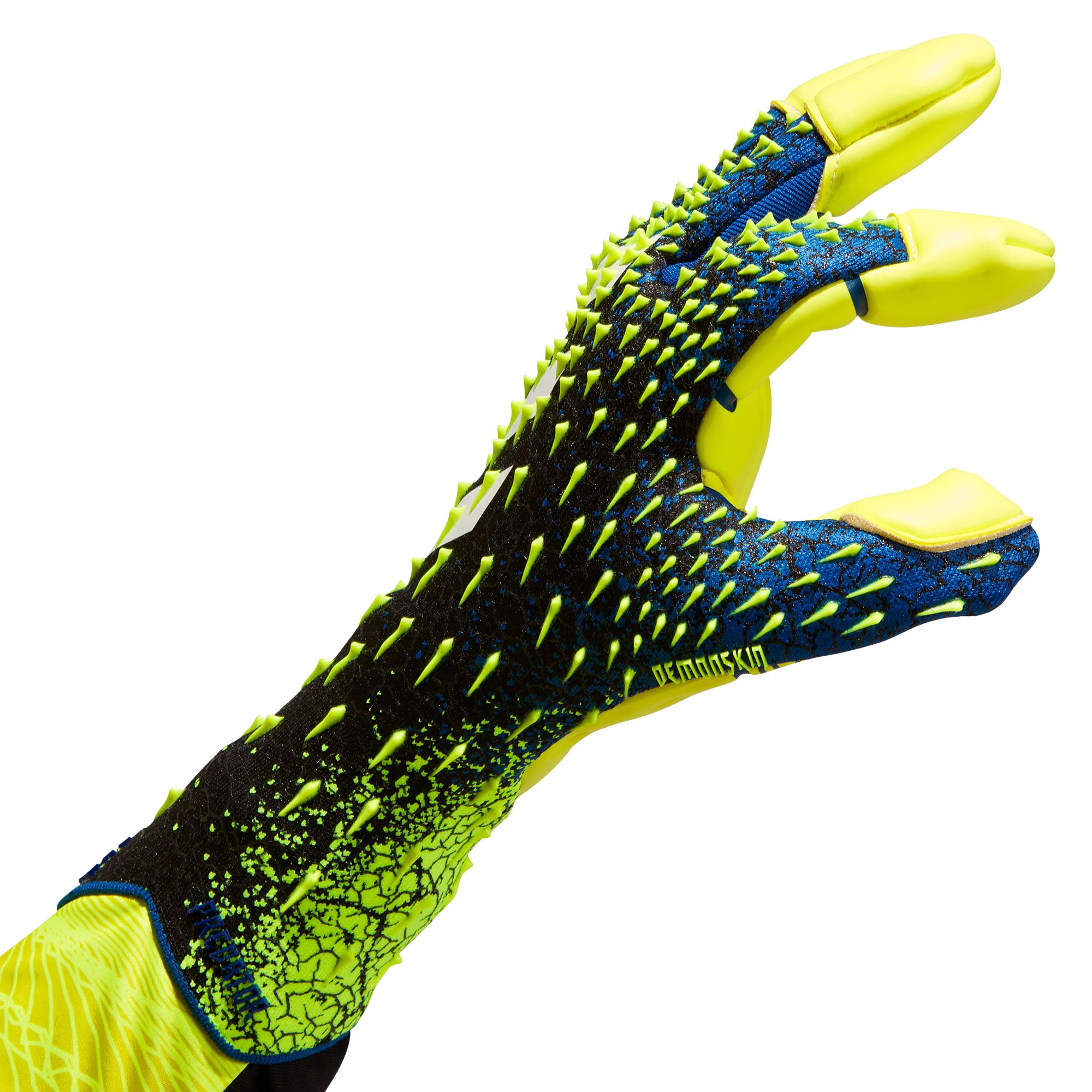 Guantes Predator Pro Hybrid Azul Negro - Fútbol Factory