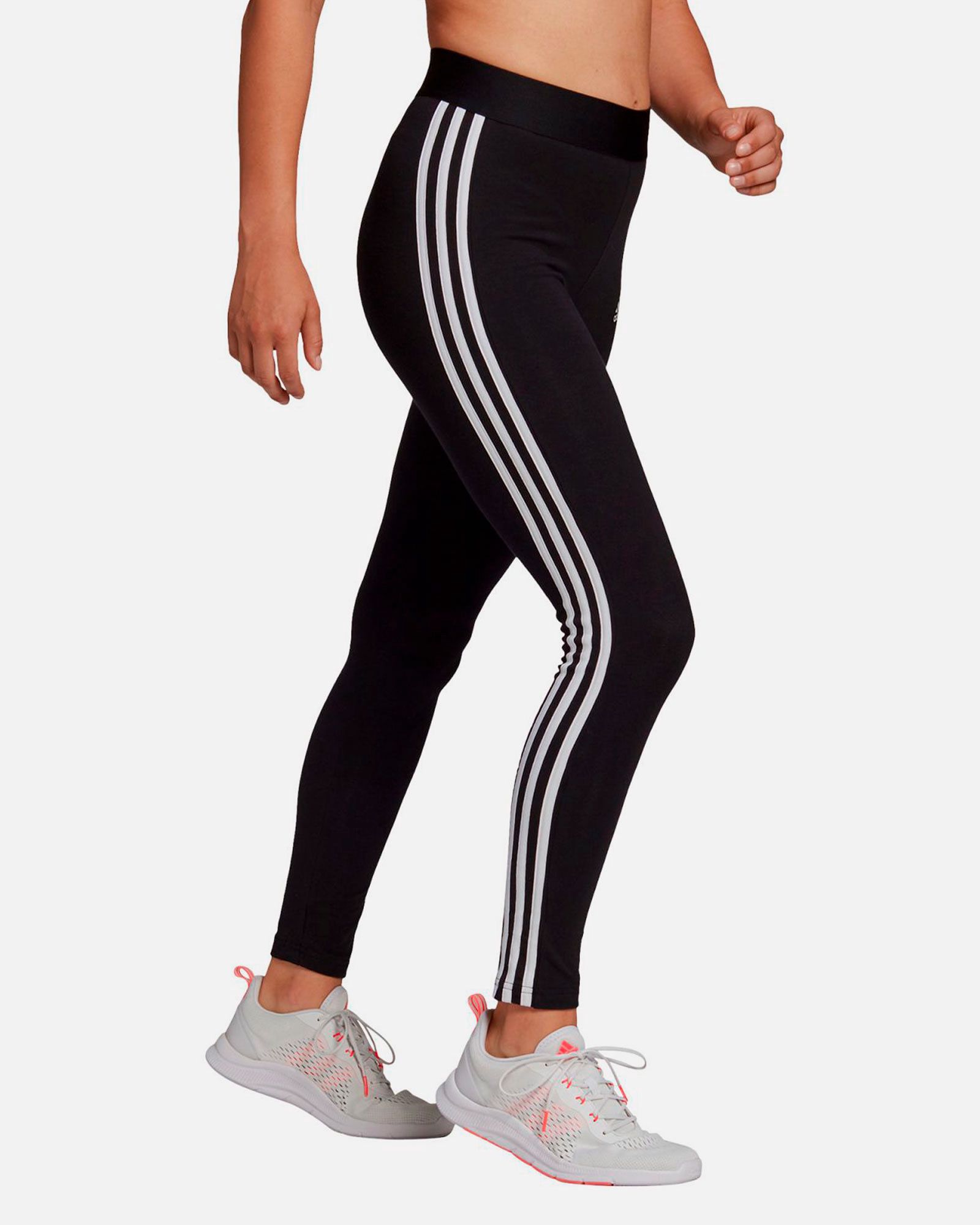 Mallas adidas Loungewear Essentials 3S Mujer Negro - Fútbol Factory