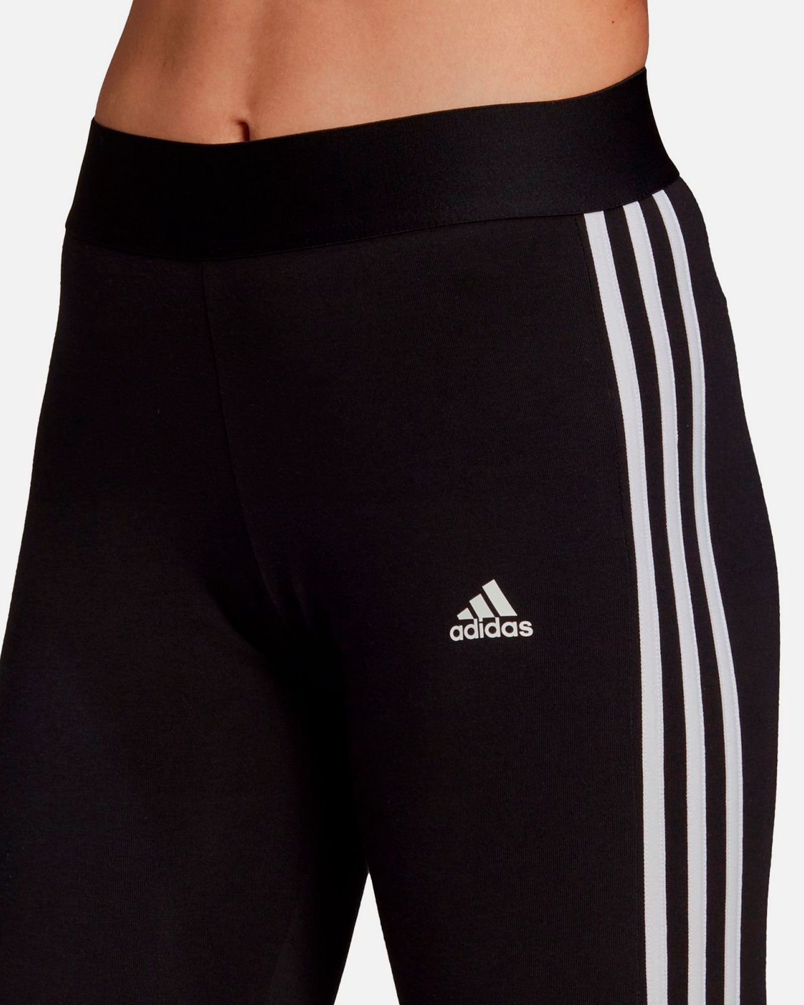 Mallas adidas Loungewear Essentials 3S Mujer Negro - Fútbol Factory