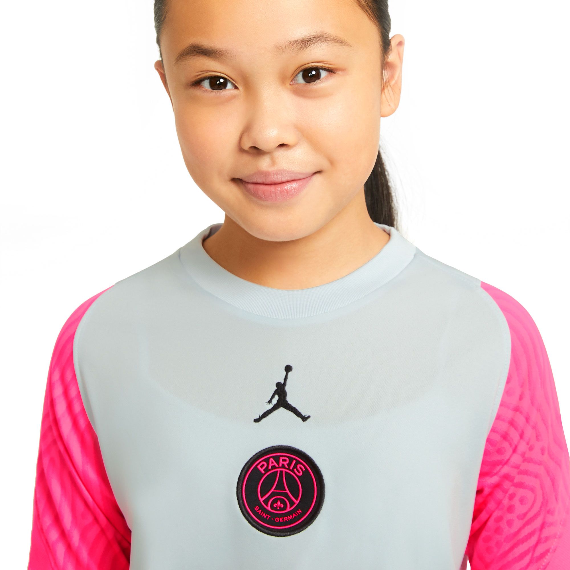 Camiseta de Training PSG Jordan 2020/2021 Strike Niño Blanco Rosa - Fútbol Factory