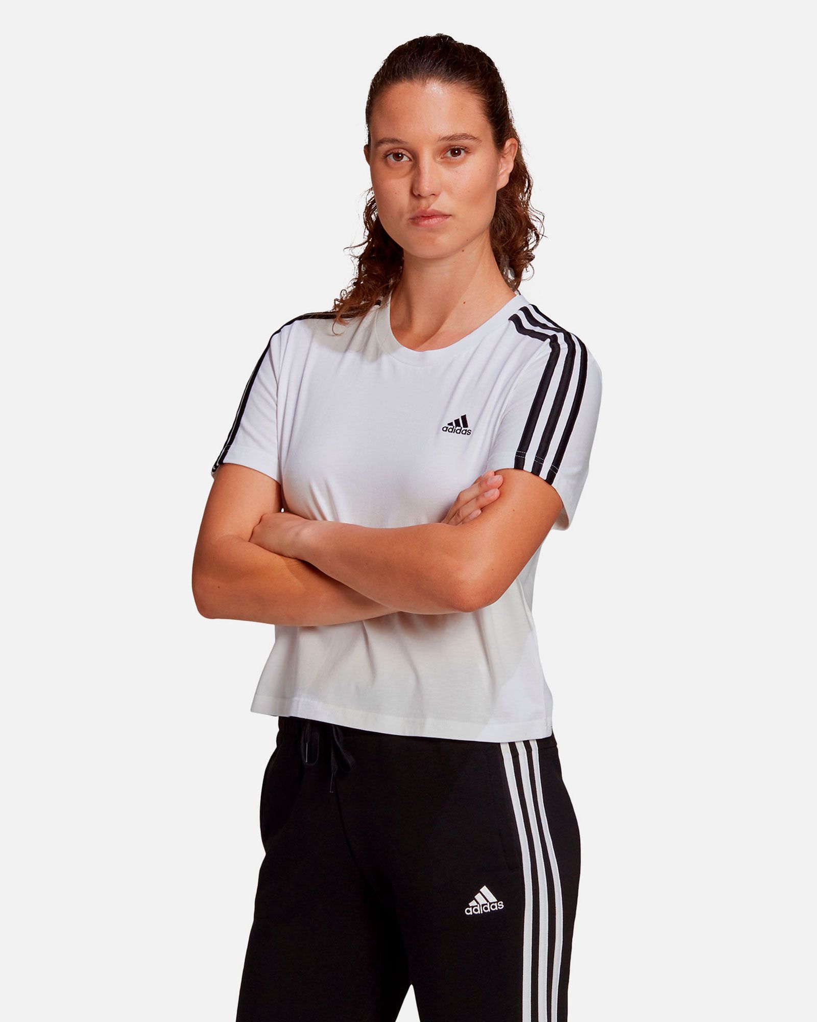Camiseta adidas Essentials 3S Crop - Fútbol Factory