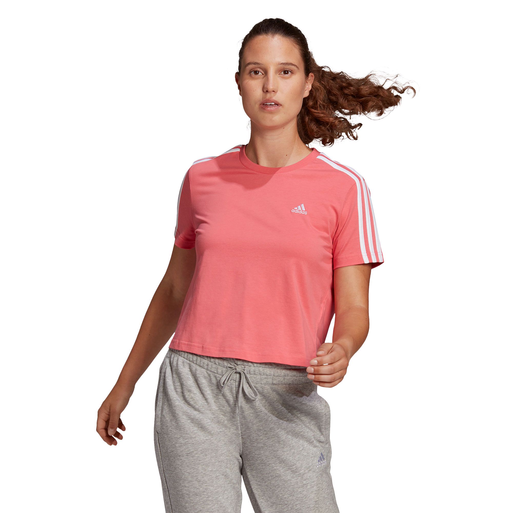 Camiseta adidas Essentials 3S Crop - Fútbol Factory