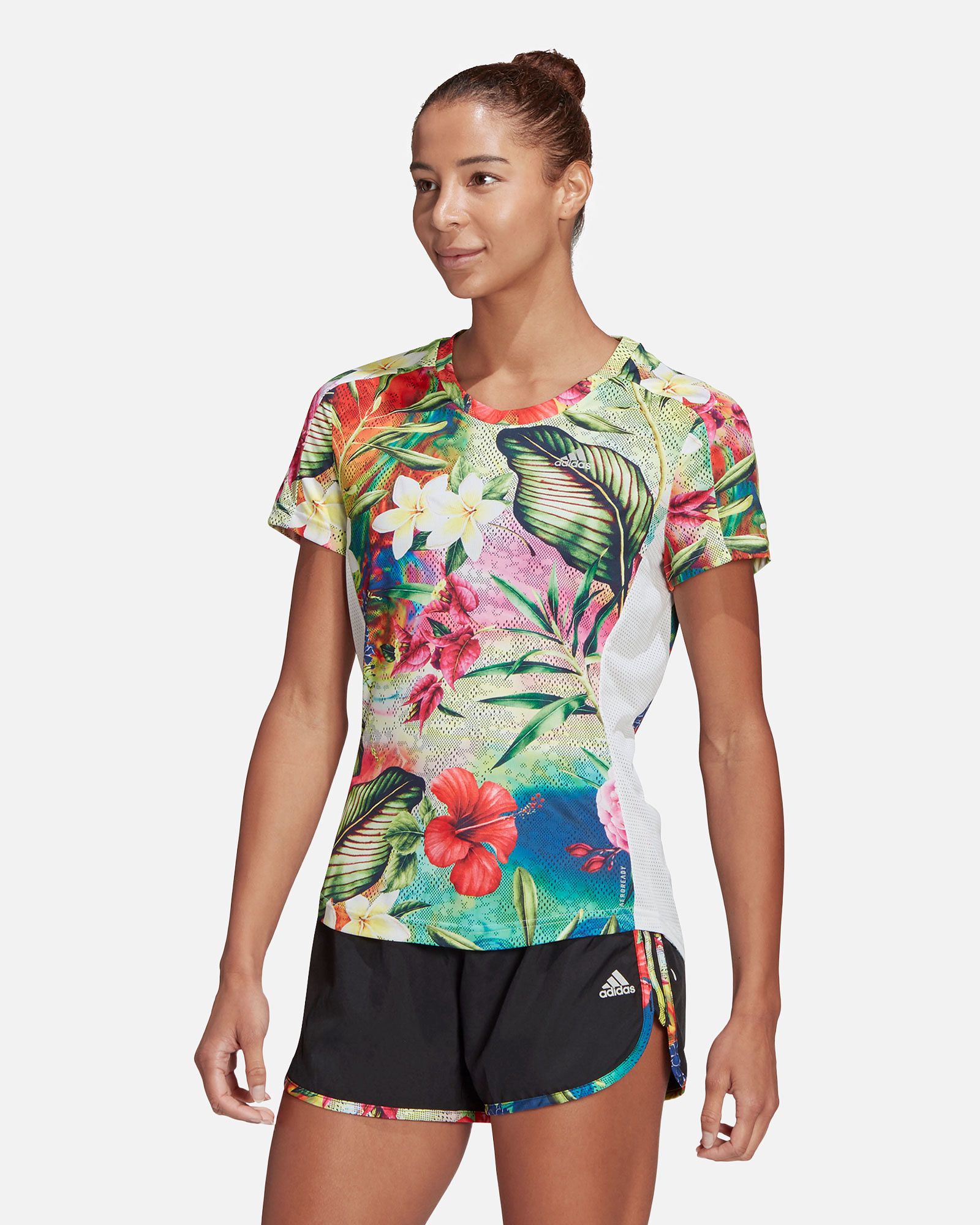 Camiseta adidas Own The Run Floral - Fútbol Factory