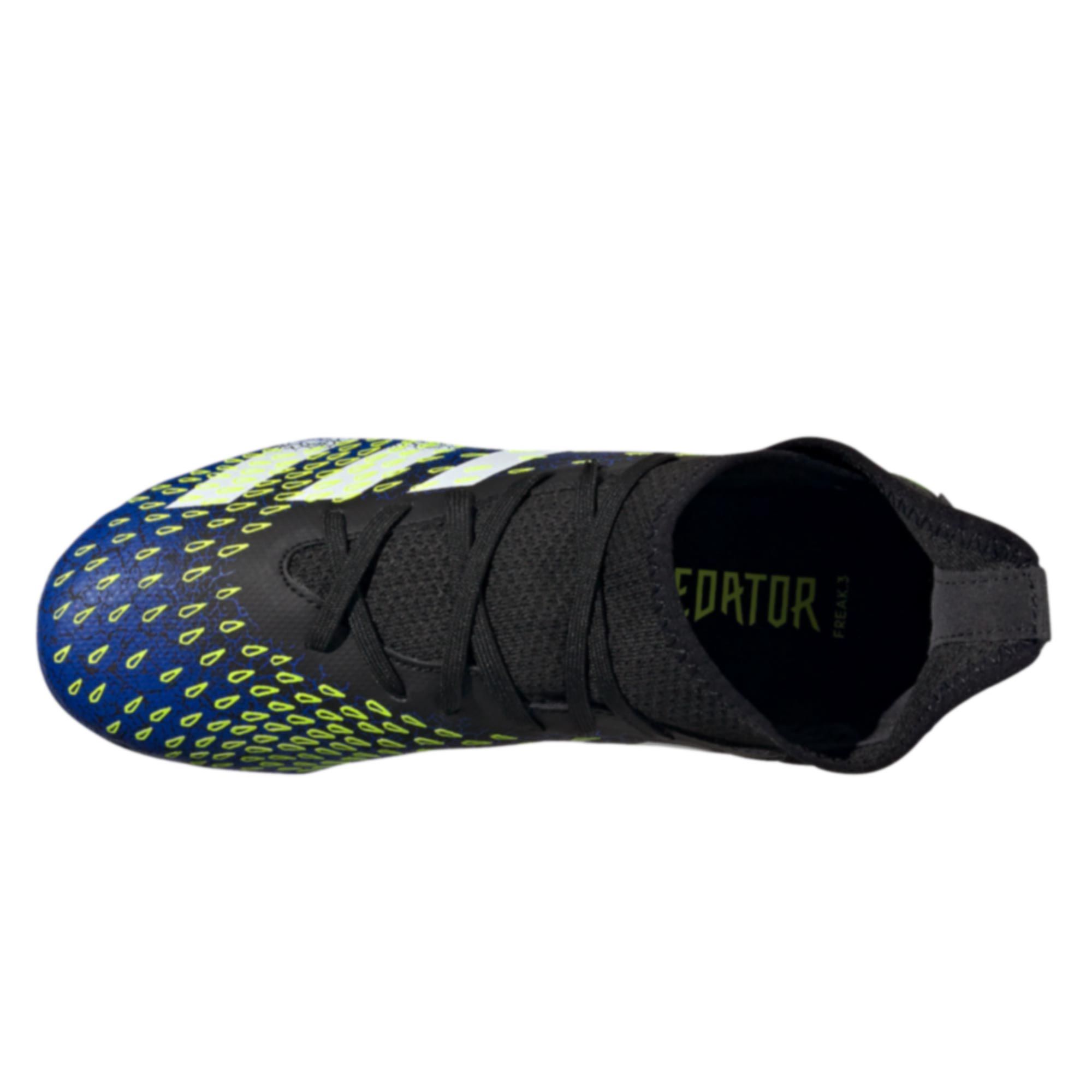 Botas de fútbol adidas Predator Freak.3 FG Niño Negro Azul - Fútbol Factory