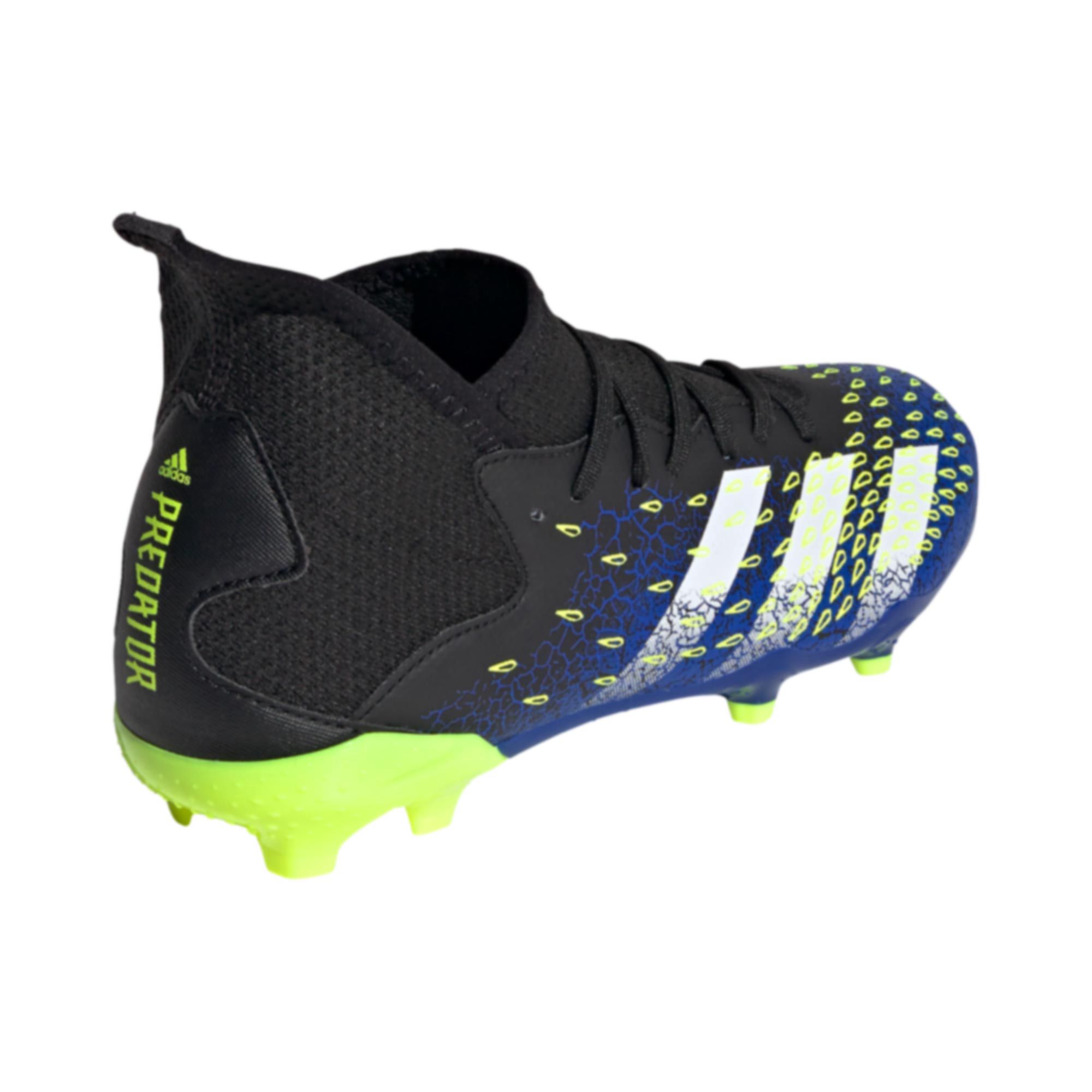 Botas de fútbol adidas Predator Freak.3 FG Niño Negro Azul - Fútbol Factory
