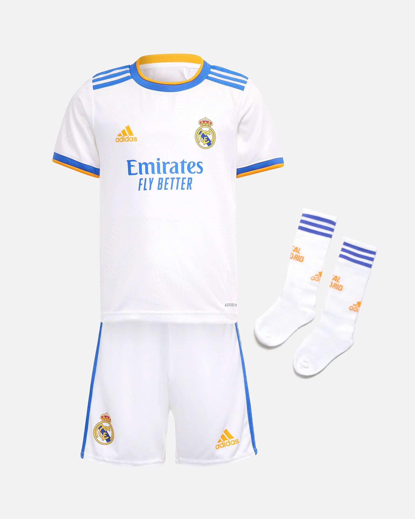 Miniconjunto 1ª Real Madrid 2021/2022 - Fútbol Factory