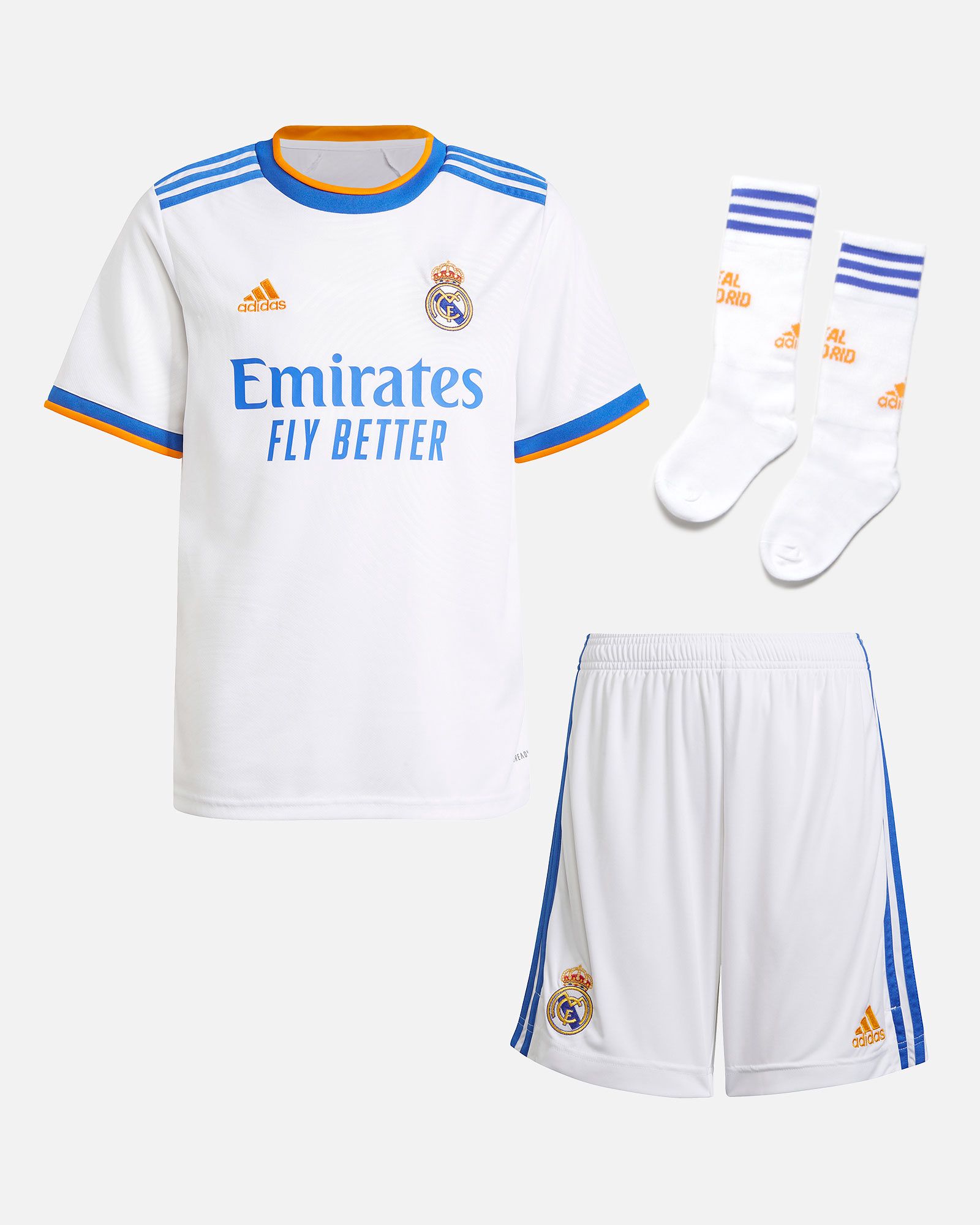 Conjunto 1ª Real Madrid 2021/2022 - Fútbol Factory