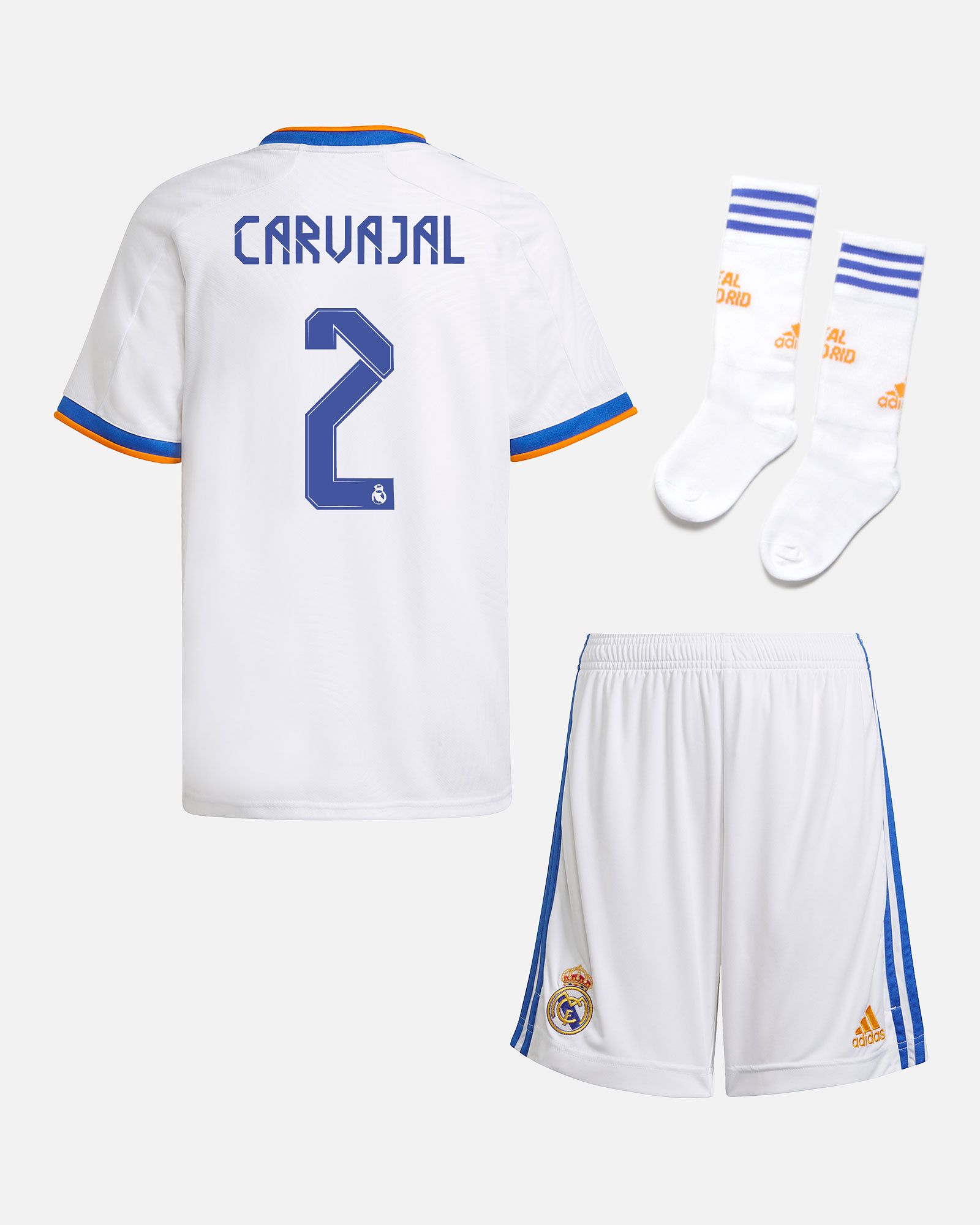 Conjunto 1ª Real Madrid 2021/2022 Carvajal - Fútbol Factory