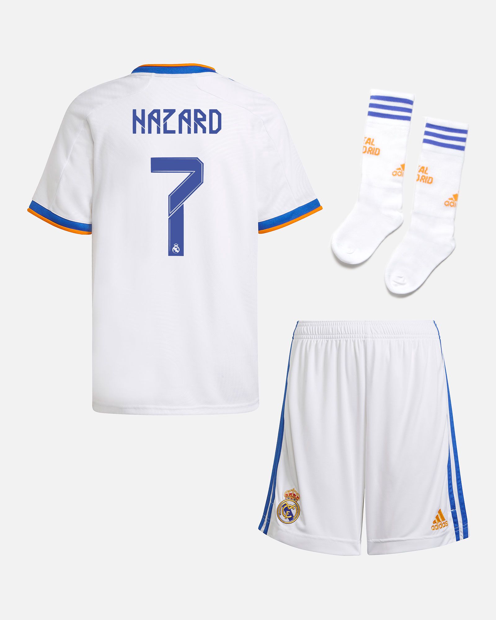 Conjunto 1ª Real Madrid 2021/2022 Hazard - Fútbol Factory