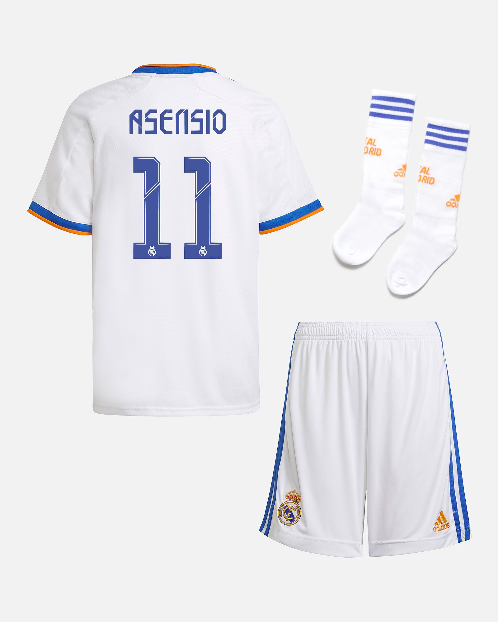Conjunto 1ª Real Madrid 2021/2022 Asensio - Fútbol Factory