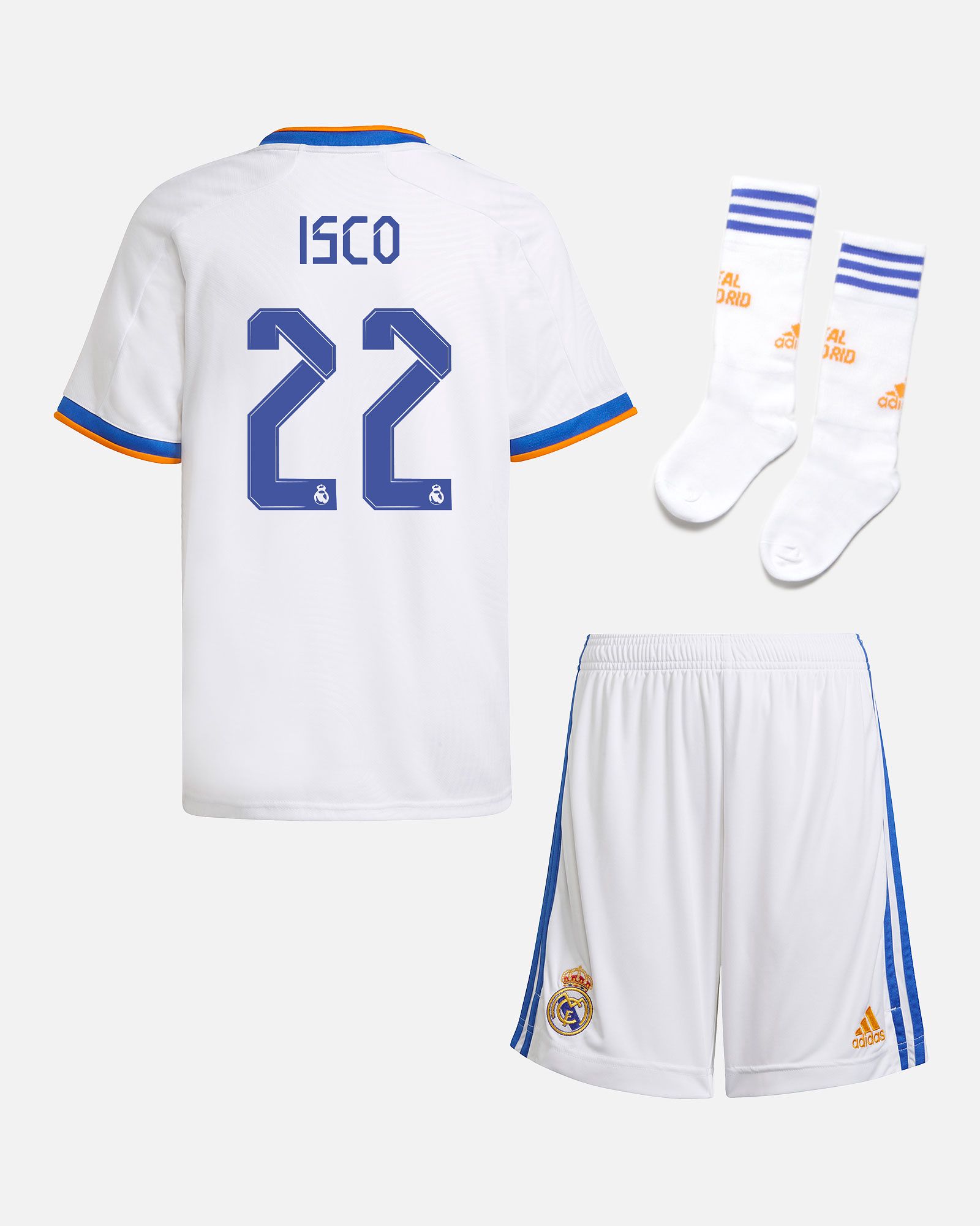 Conjunto 1ª Real Madrid 2021/2022 Isco - Fútbol Factory