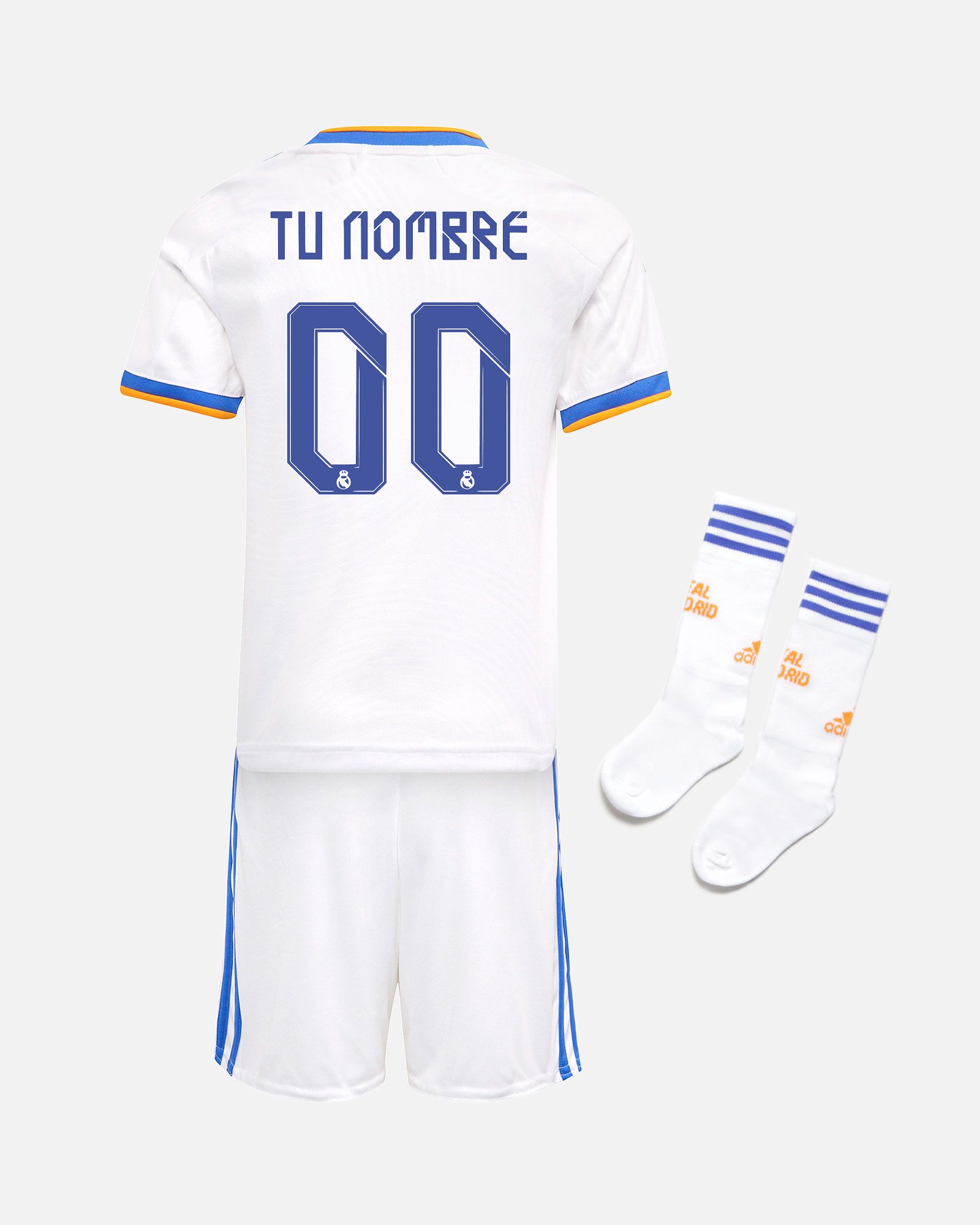 Miniconjunto 1ª Real Madrid 2021/2022 personalizada - Fútbol Factory