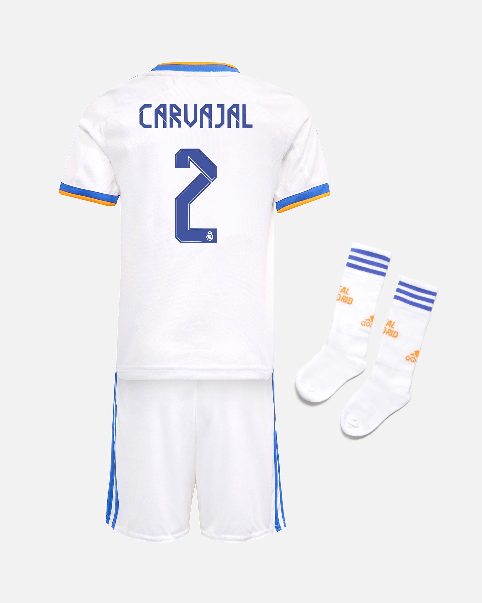 Miniconjunto 1ª Real Madrid 2021/2022 Carvajal - Fútbol Factory