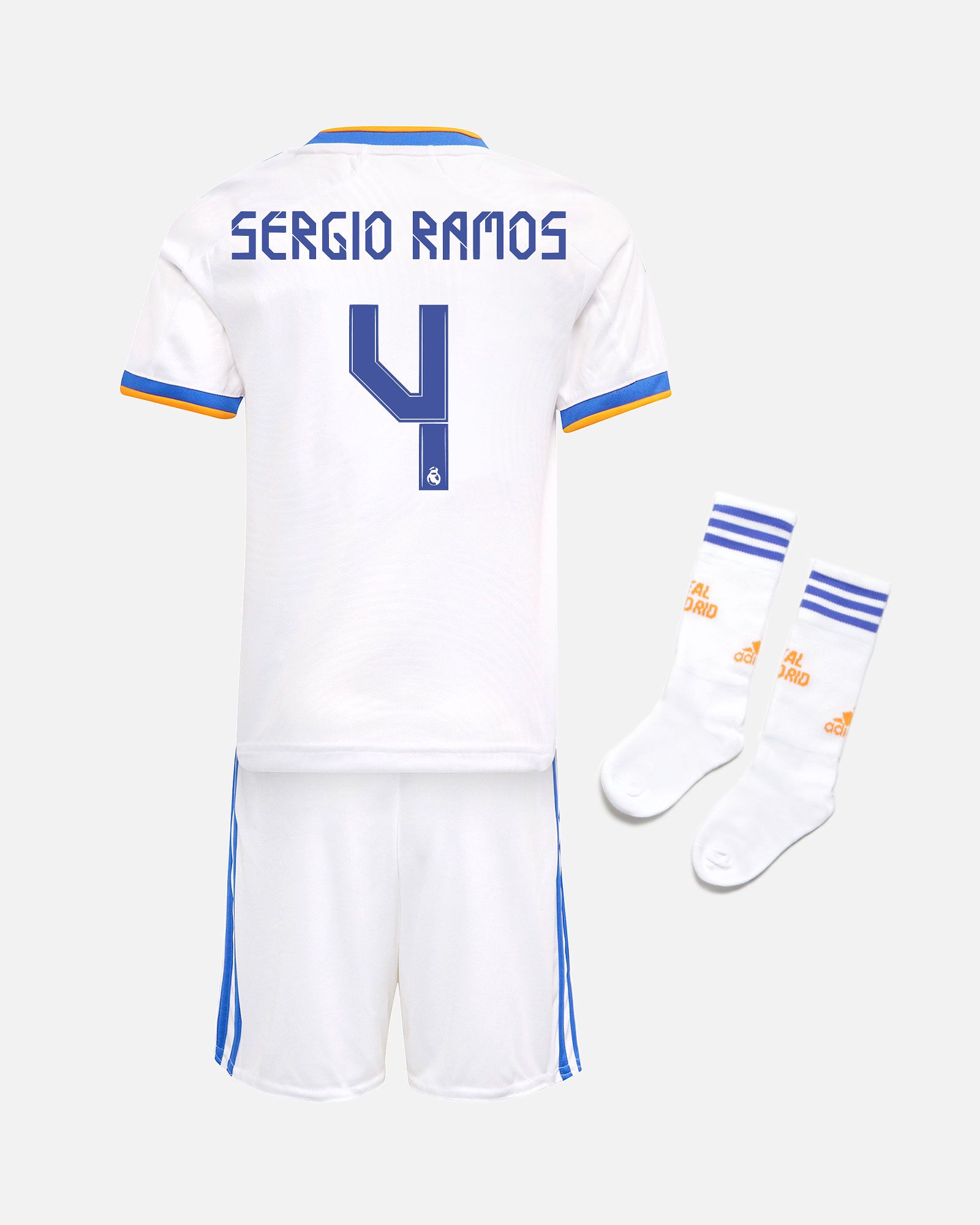 Miniconjunto 1ª Real Madrid 2021/2022 Sergio Ramos - Fútbol Factory