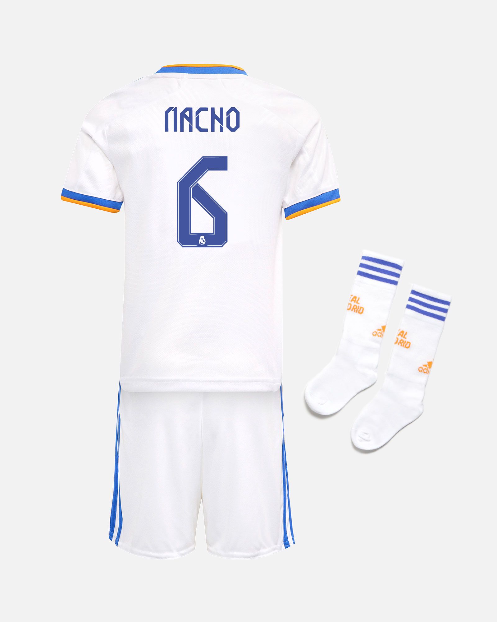 Miniconjunto 1ª Real Madrid 2021/2022 Nacho - Fútbol Factory