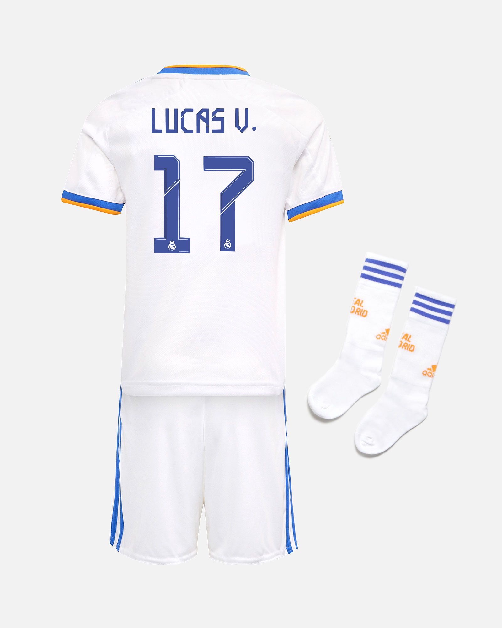 Miniconjunto 1ª Real Madrid 2021/2022 Lucas V. - Fútbol Factory