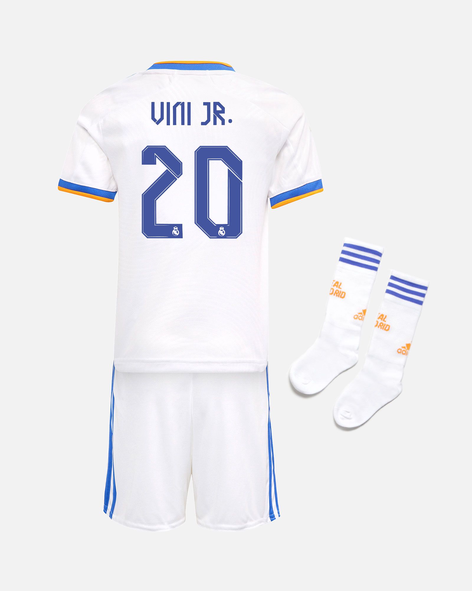 Miniconjunto 1ª Real Madrid 2021/2022 Vinicius JR - Fútbol Factory