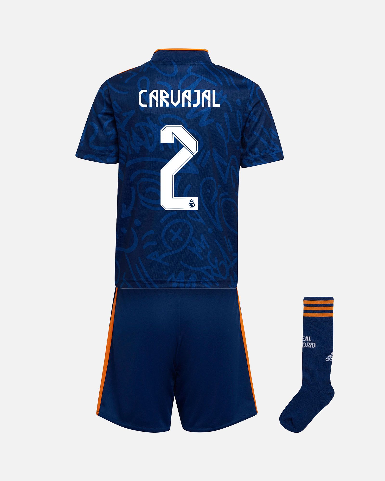 Miniconjunto 2ª Real Madrid 2021/2022 Carvajal - Fútbol Factory
