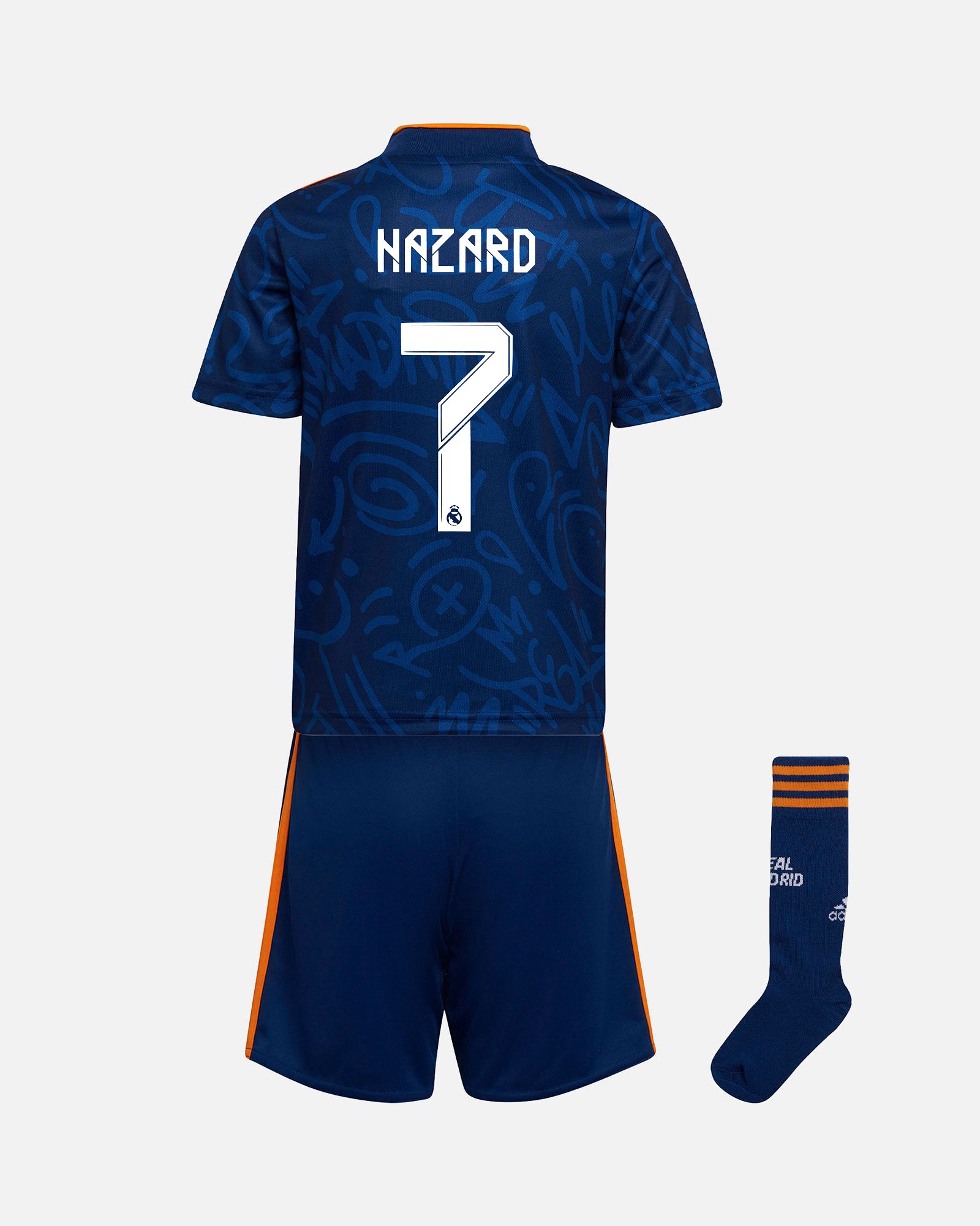 Miniconjunto 2ª Real Madrid 2021/2022 Hazard - Fútbol Factory