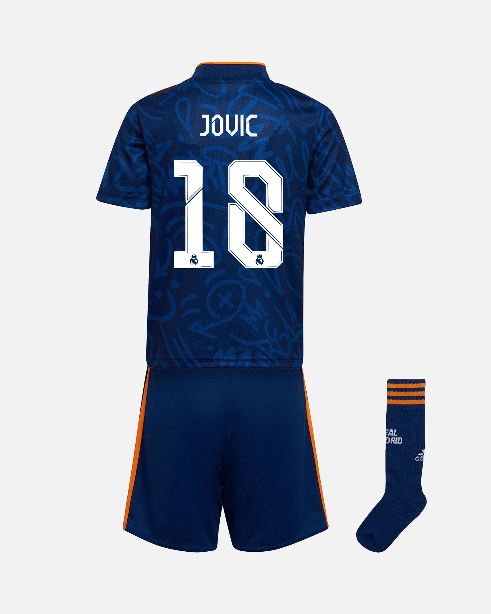 Miniconjunto 2ª Real Madrid 2021/2022 Jovic - Fútbol Factory