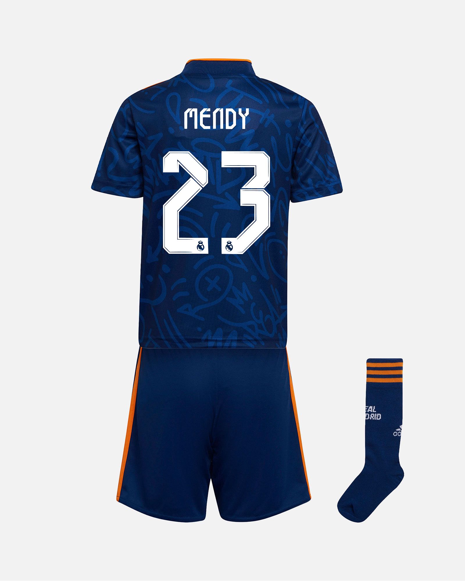 Miniconjunto 2ª Real Madrid 2021/2022 Mendy - Fútbol Factory