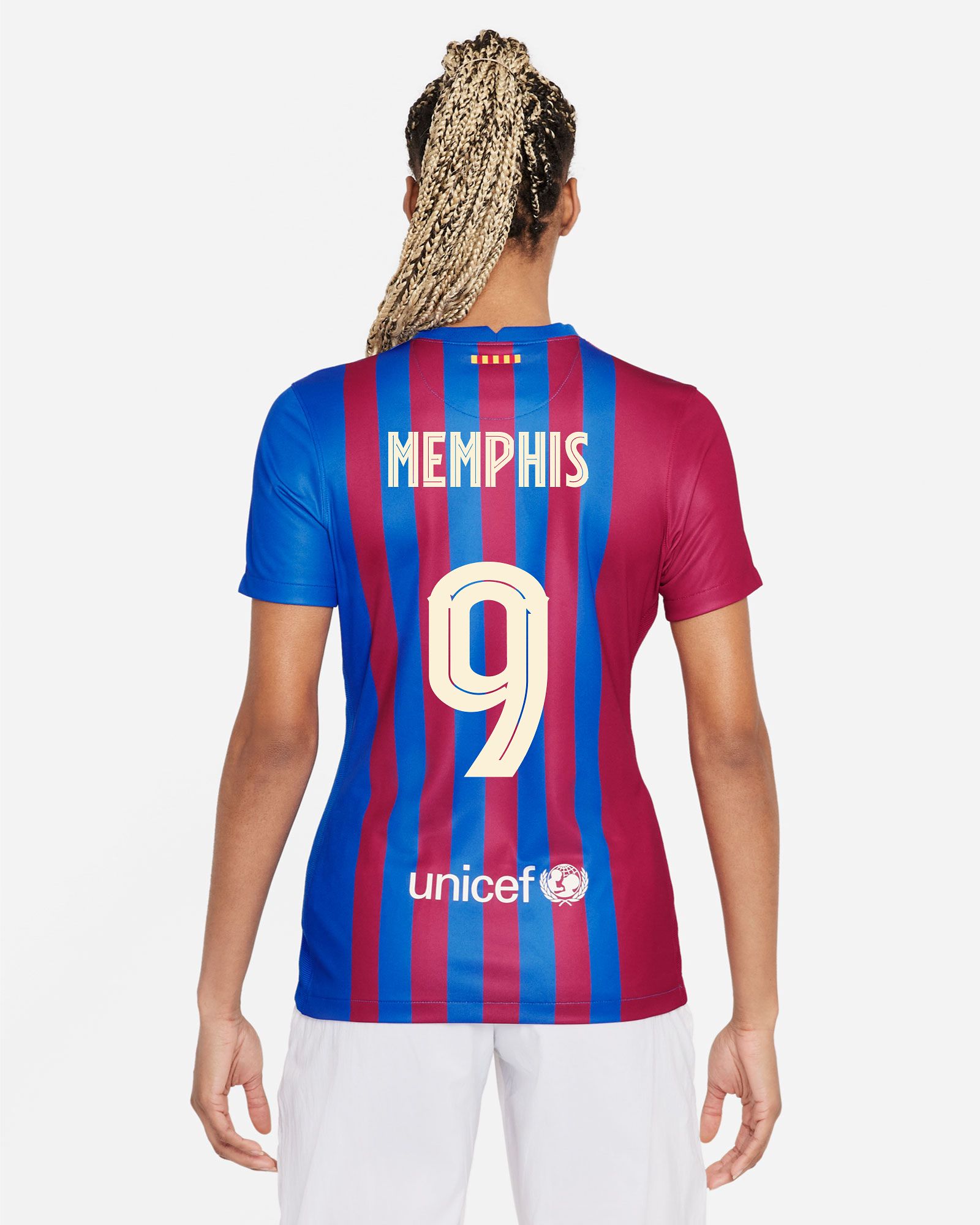 Camiseta 1ª FC Barcelona 2021/2022 Memphis para mujer - Fútbol Factory