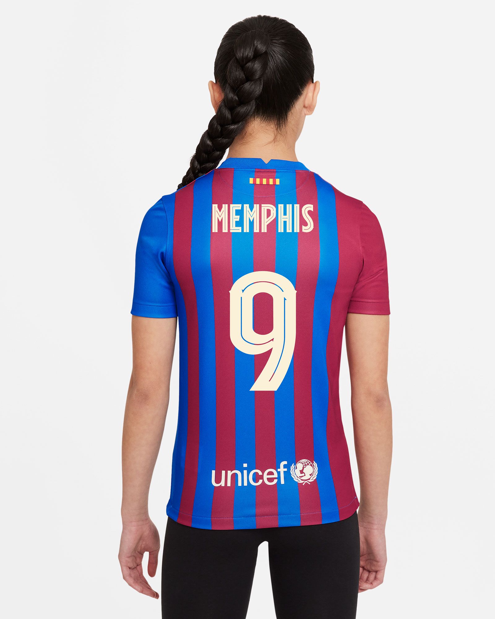 Camiseta 1ª FC Barcelona 2021/2022 Memphis para niño - Fútbol Factory