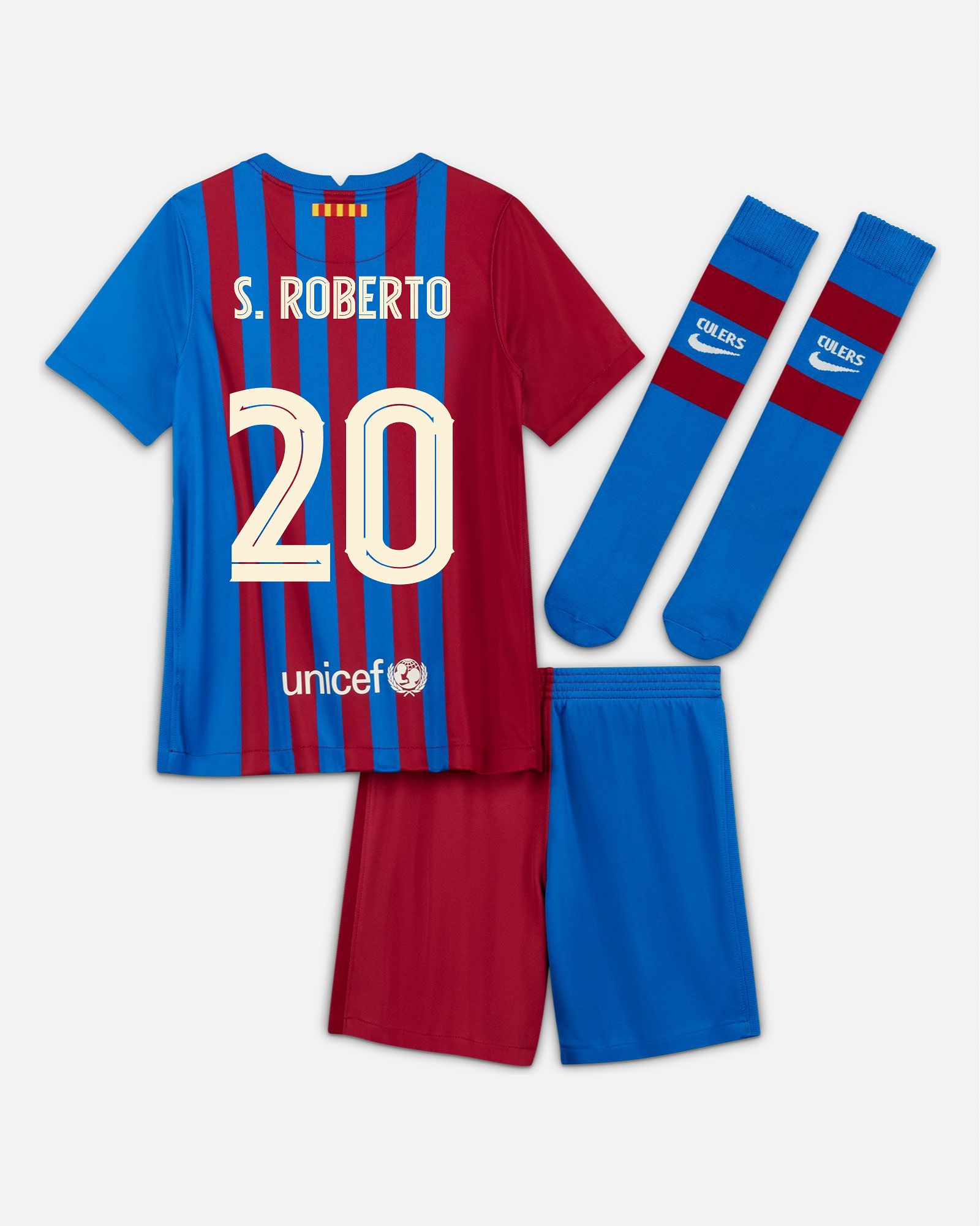 Miniconjunto 1ª FC Barcelona 2021/2022 S. Roberto - Fútbol Factory