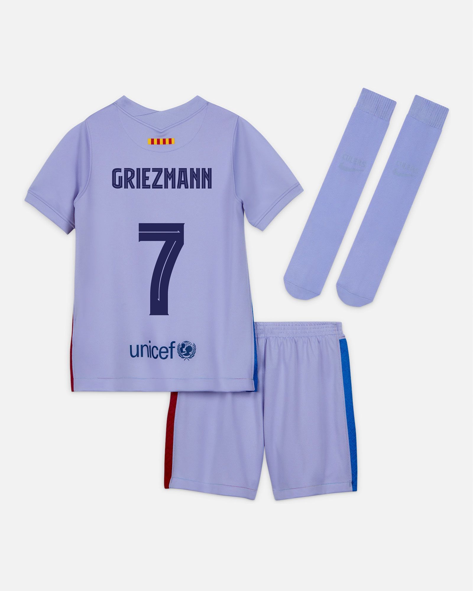 Conjunto 2ª FC Barcelona 2021/2022 Griezmann - Fútbol Factory