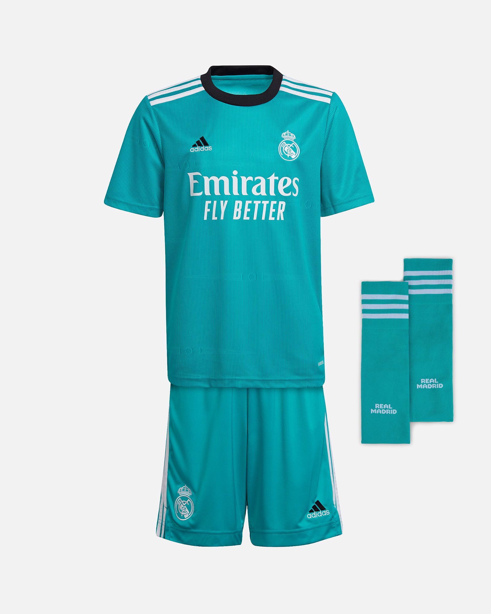 Conjunto 3ª Real Madrid 2021/2022 - Fútbol Factory