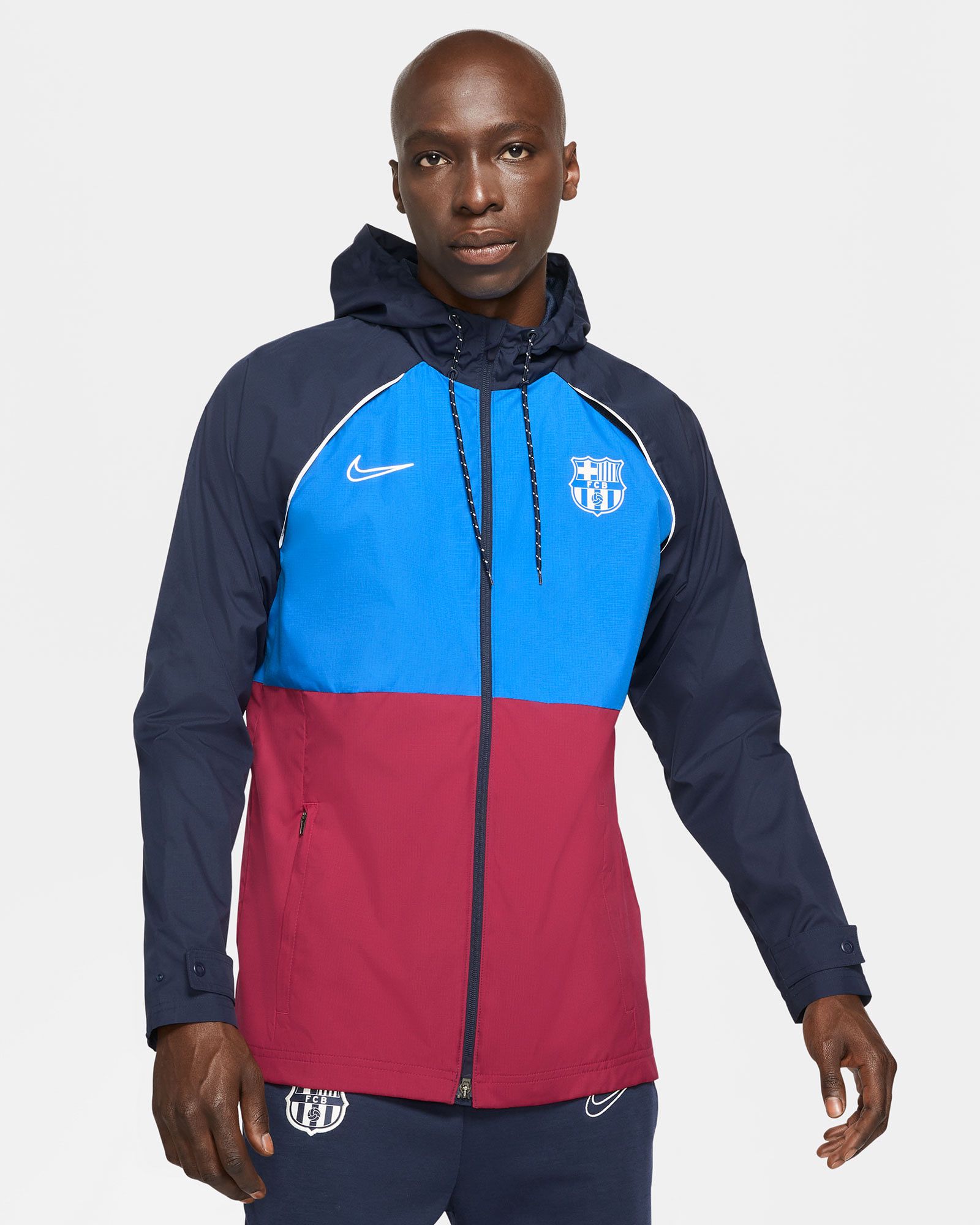 Chubasquero FC Barcelona 2021/2022 AWF Negro - Fútbol Factory
