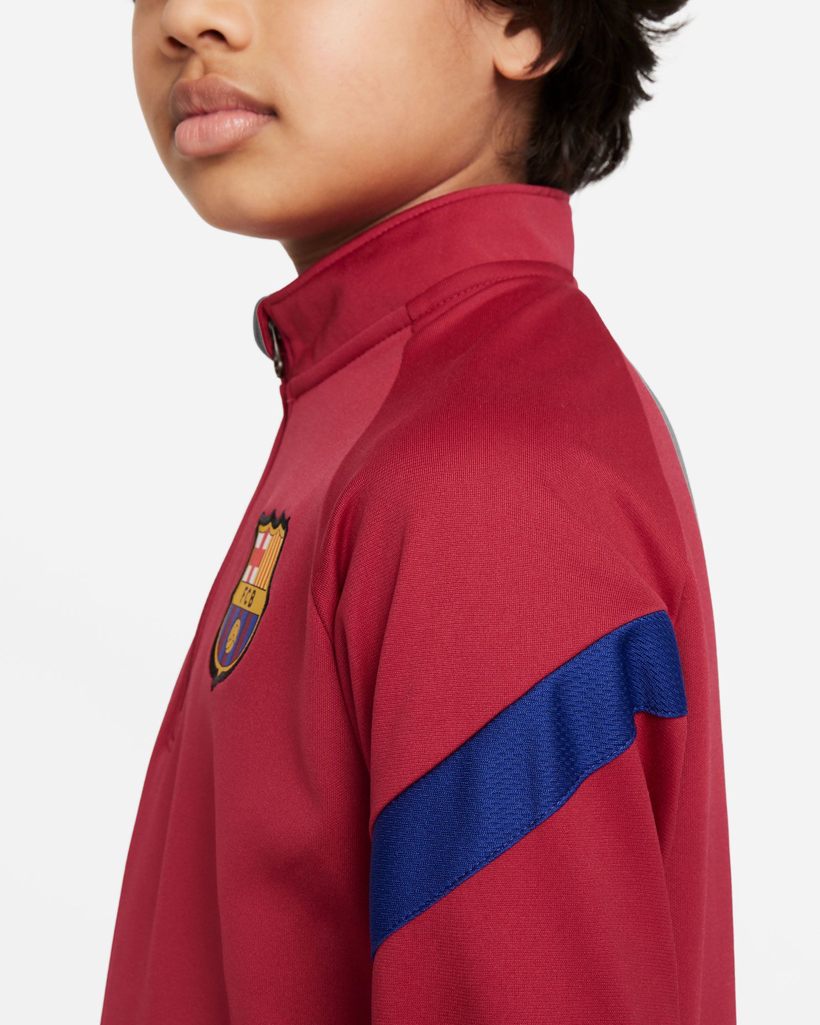 Sudadera de Training FC Barcelona 2021/2022 Academy Pro Niño Rojo - Fútbol Factory